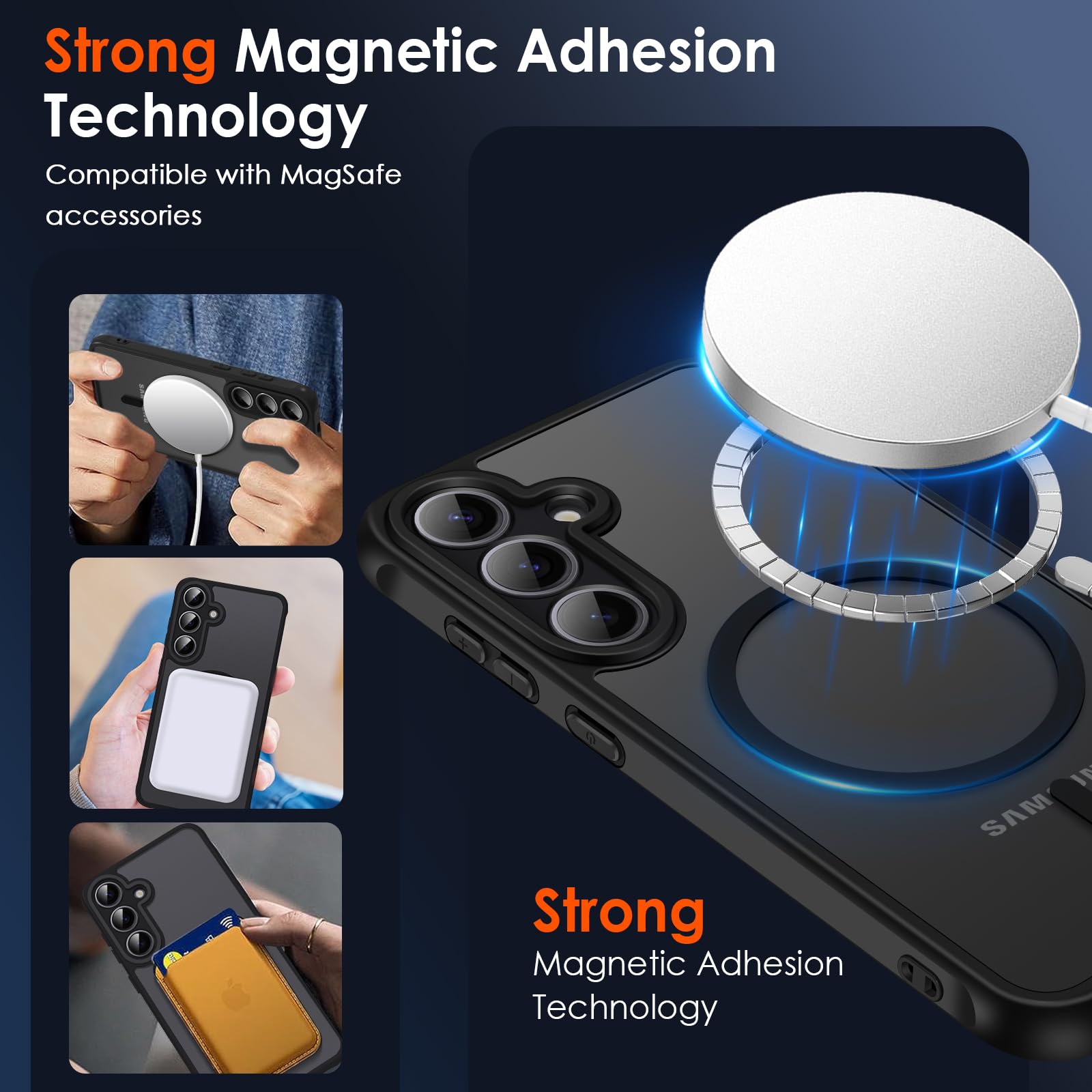 Foto 5 pulgar | Funda De Teléfono Ivoler Magnetic Para Samsung Galaxy S25 Plus 5g - Venta Internacional.