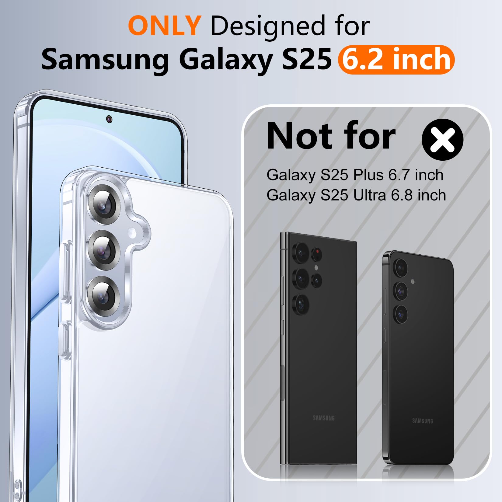 Foto 2 | Funda Spidercase Para Samsung Galaxy S25 De 6.2 Pulgadas Con Protector De Pantalla - Venta Internacional.