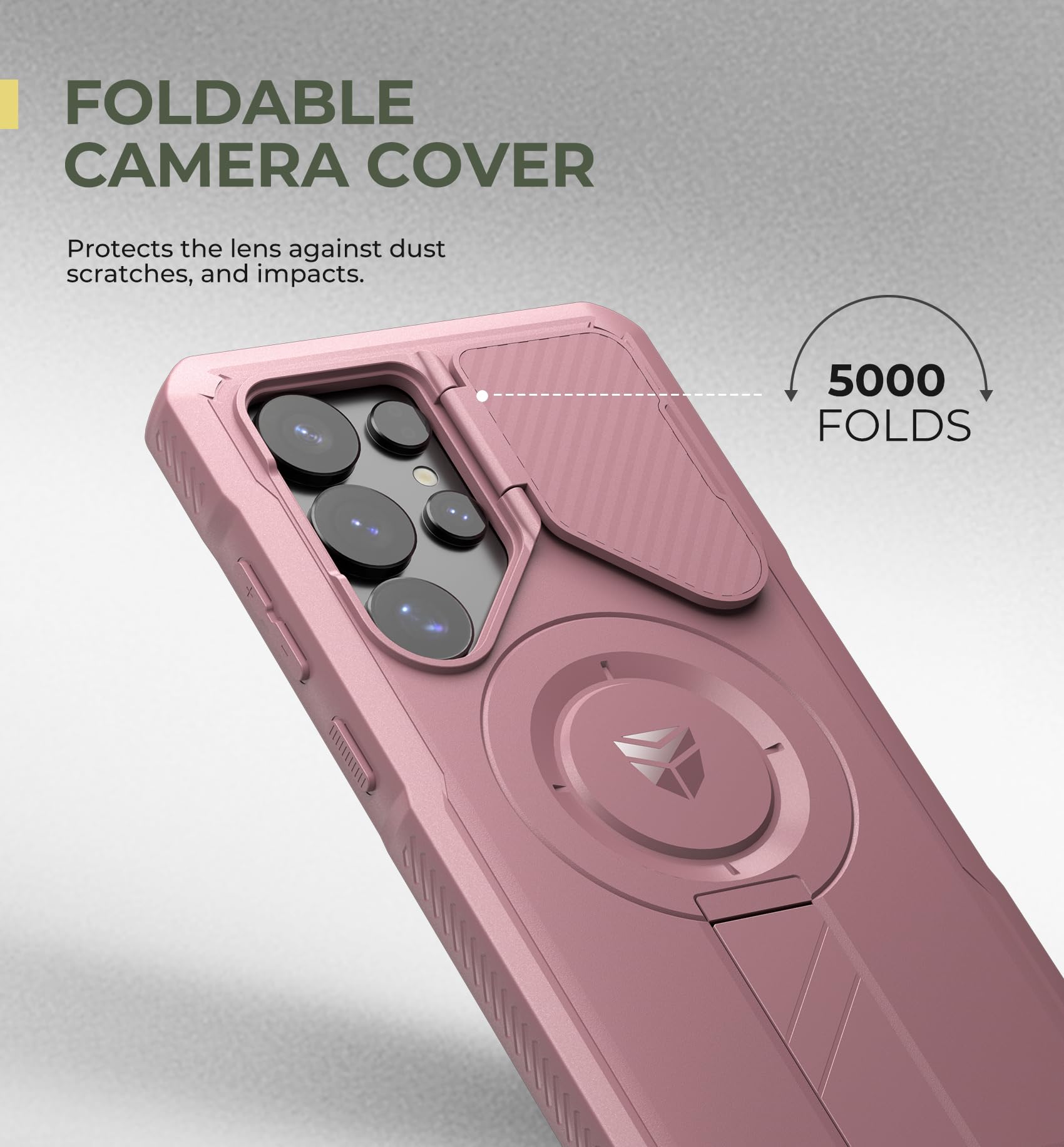 Foto 5 pulgar | Funda Dexnor Para Samsung Galaxy S25 Ultra Con Funda De Cámara, Color Rosa - Venta Internacional.