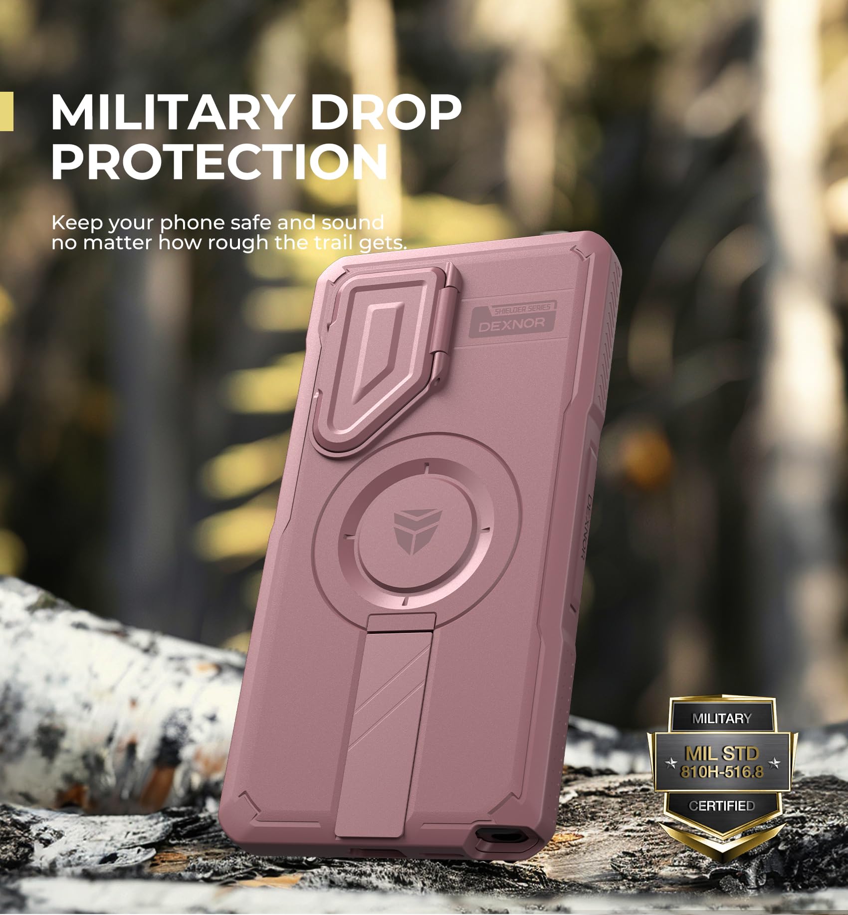Foto 6 | Funda Dexnor Para Samsung Galaxy S25 Ultra Con Funda De Cámara, Color Rosa - Venta Internacional.