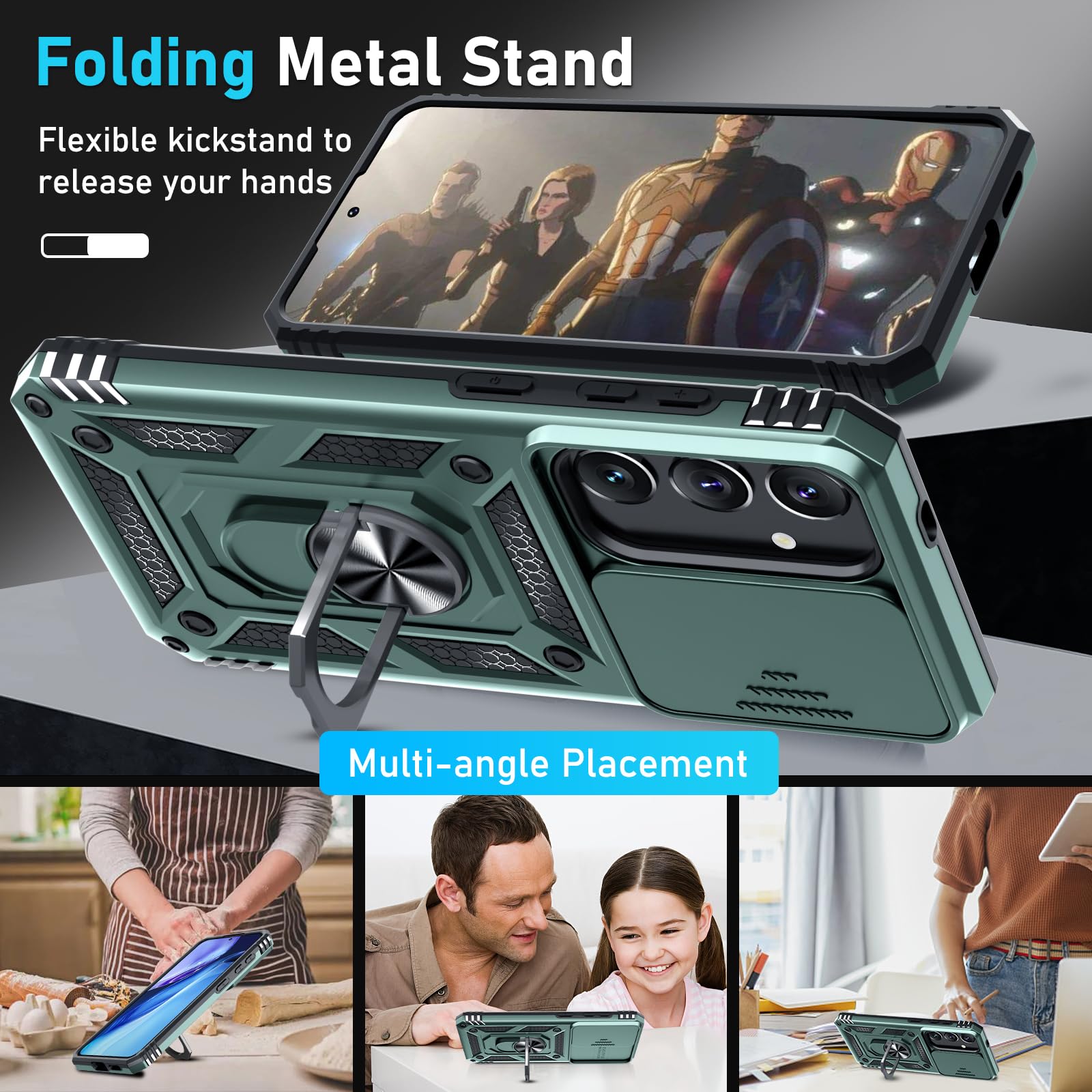 Foto 3 pulgar | Funda De Teléfono Compatible Con Janmitta Para Samsung Galaxy S25/s24 Plus - Venta Internacional.