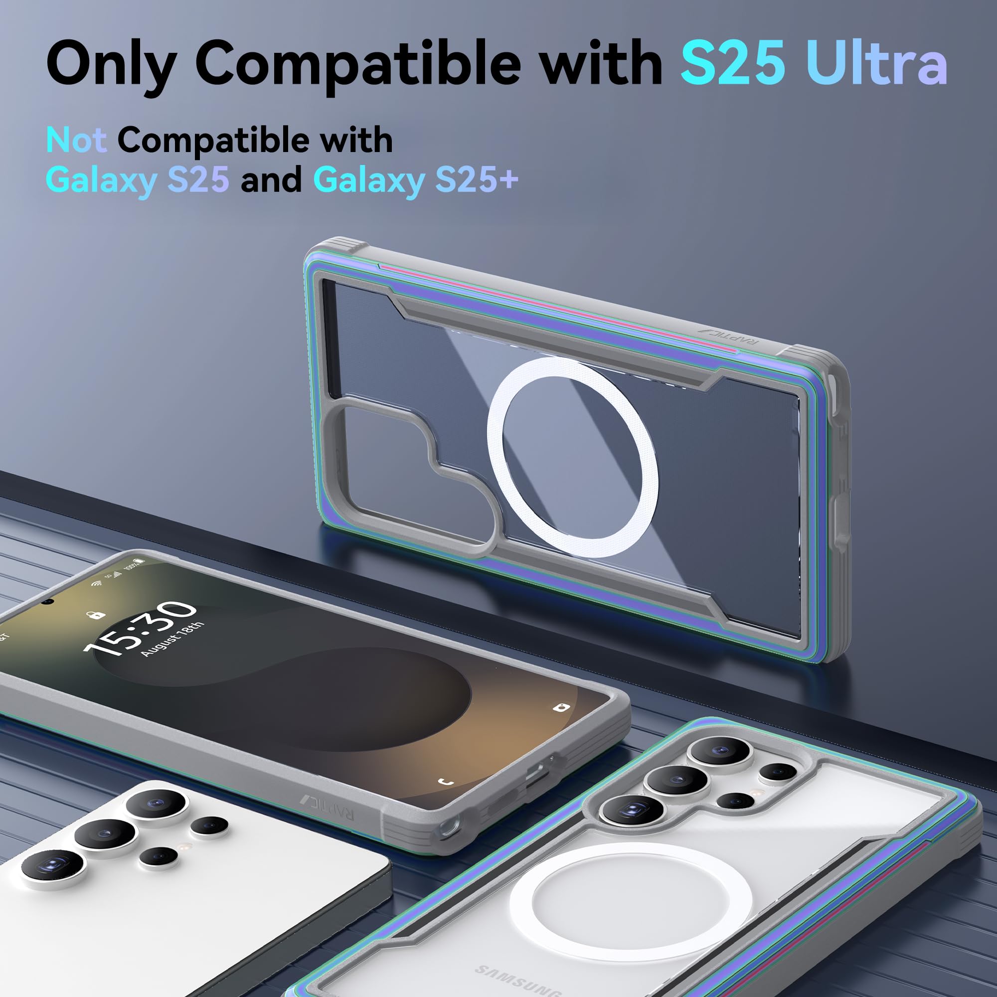 Foto 3 pulgar | Funda Magnética Raptic Shield Para Samsung Galaxy S25 Ultra - Venta Internacional.