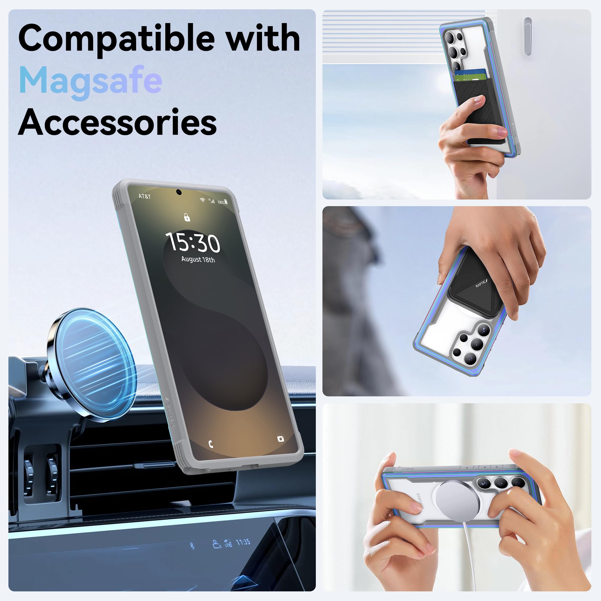 Foto 5 pulgar | Funda Magnética Raptic Shield Para Samsung Galaxy S25 Ultra - Venta Internacional.