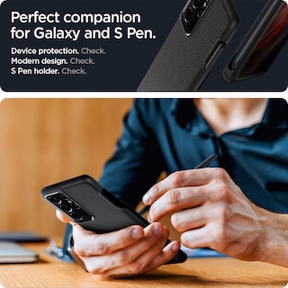 Foto 6 | Funda Spigen Liquid Air P Para El Galaxy S21 Ultra 5g, Color Negro Mate - Venta Internacional.