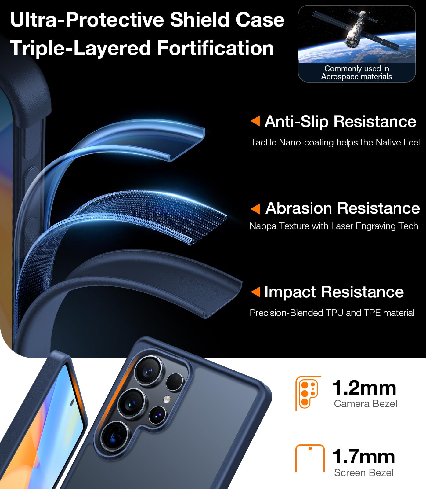 Foto 4 pulgar | Funda De Teléfono Torras Shockproof Guardian Para Samsung S25 Ultra - Venta Internacional.
