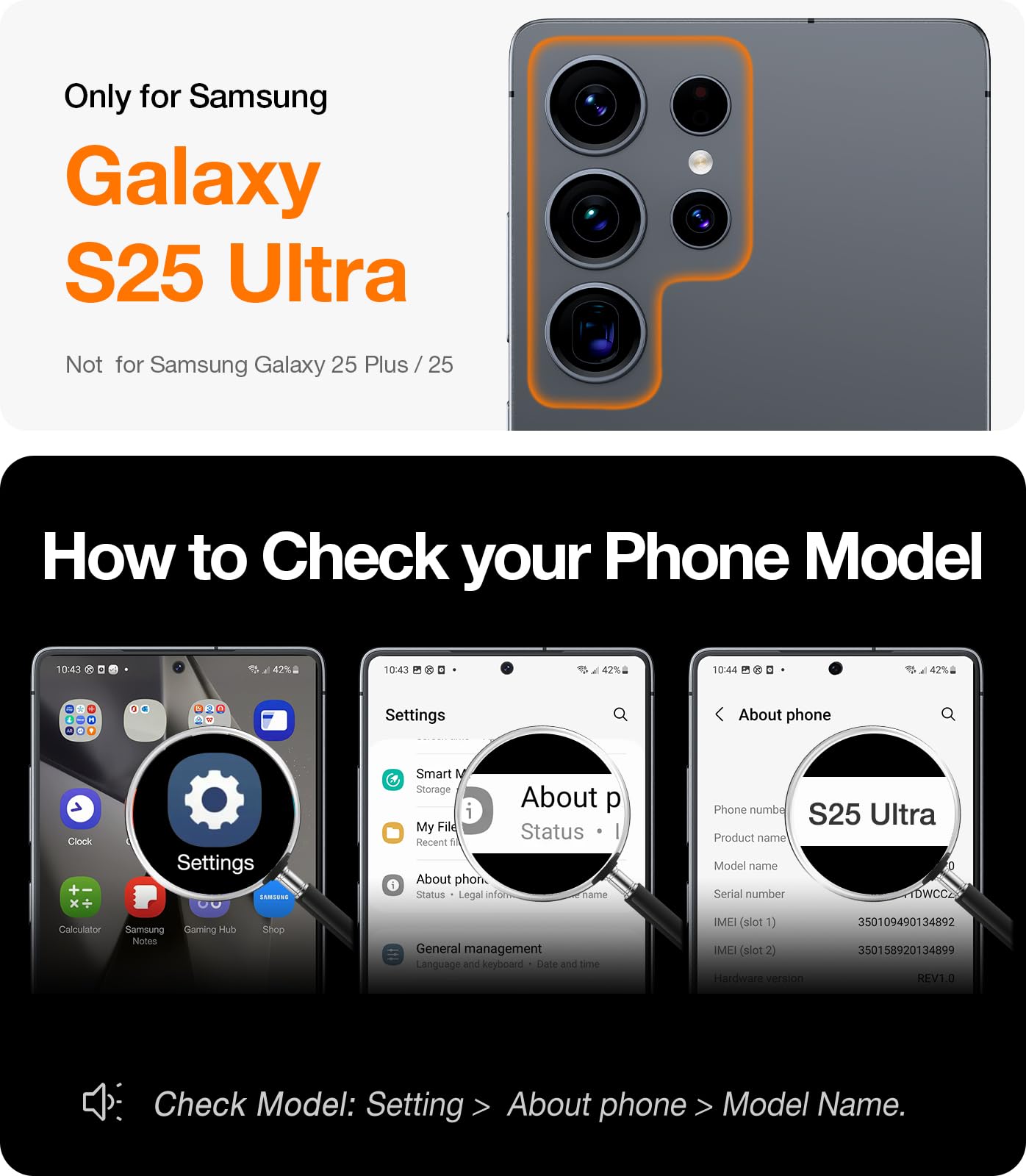 Foto 7 | Funda De Teléfono Torras Shockproof Guardian Para Samsung S25 Ultra - Venta Internacional.