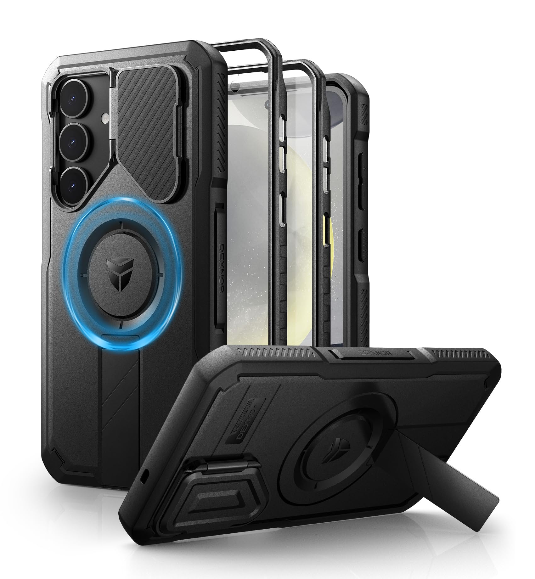 Foto 2 pulgar | Funda Dexnor Para Samsung Galaxy S25 Plus Con Funda De Cámara Negra - Venta Internacional.