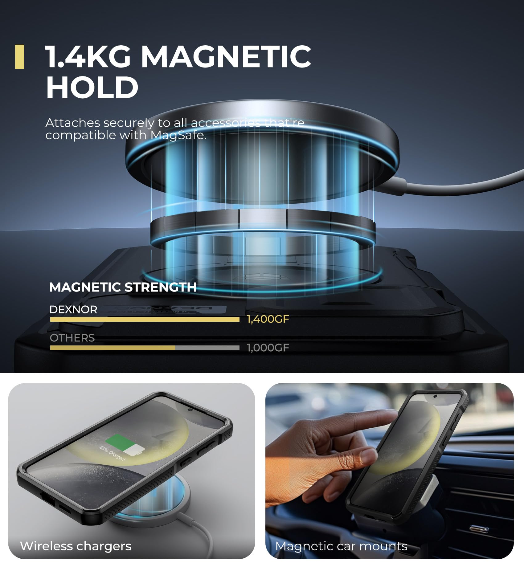 Foto 4 pulgar | Funda Dexnor Para Samsung Galaxy S25 Plus Con Funda De Cámara Negra - Venta Internacional.