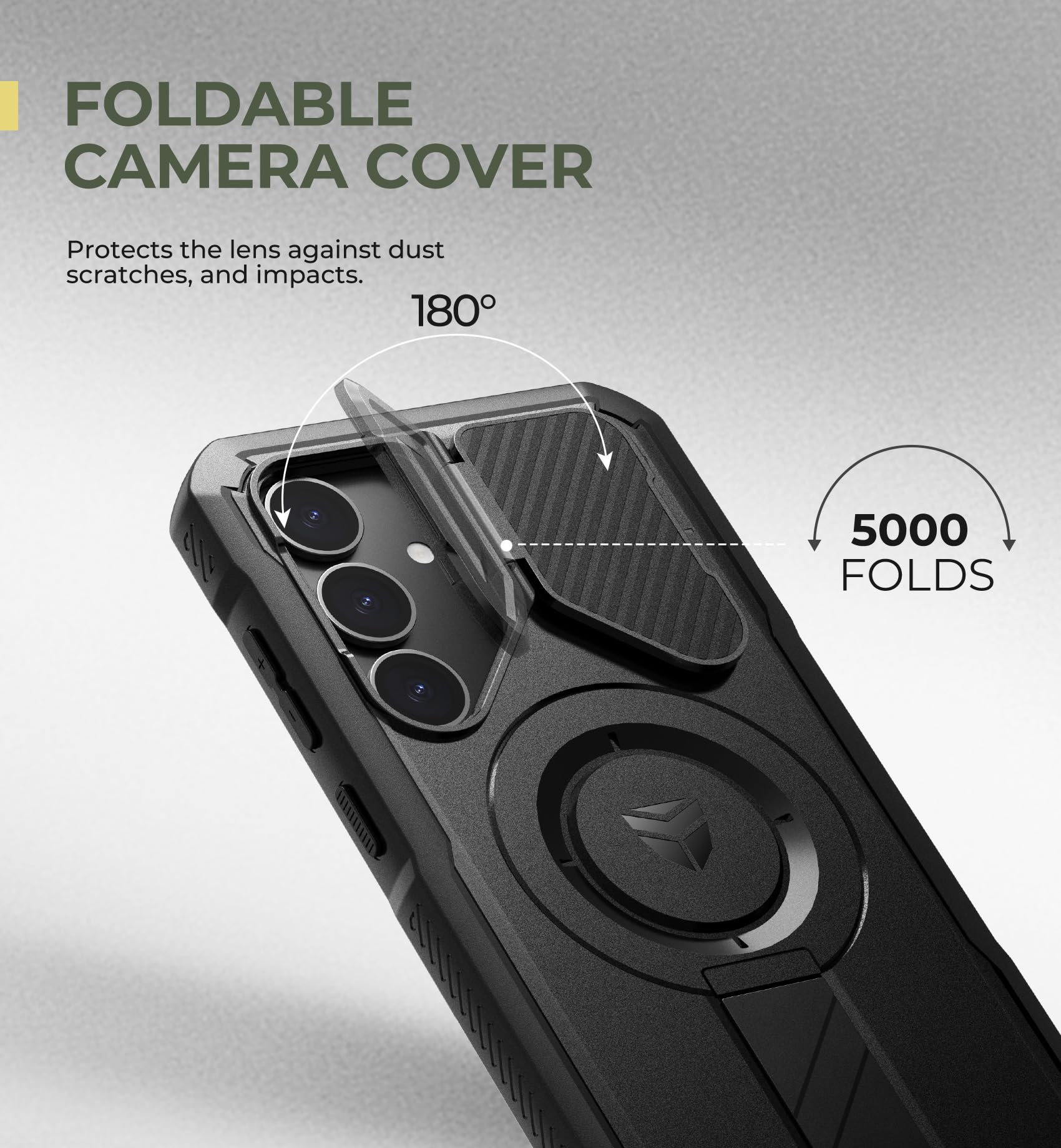 Foto 5 pulgar | Funda Dexnor Para Samsung Galaxy S25 Plus Con Funda De Cámara Negra - Venta Internacional.