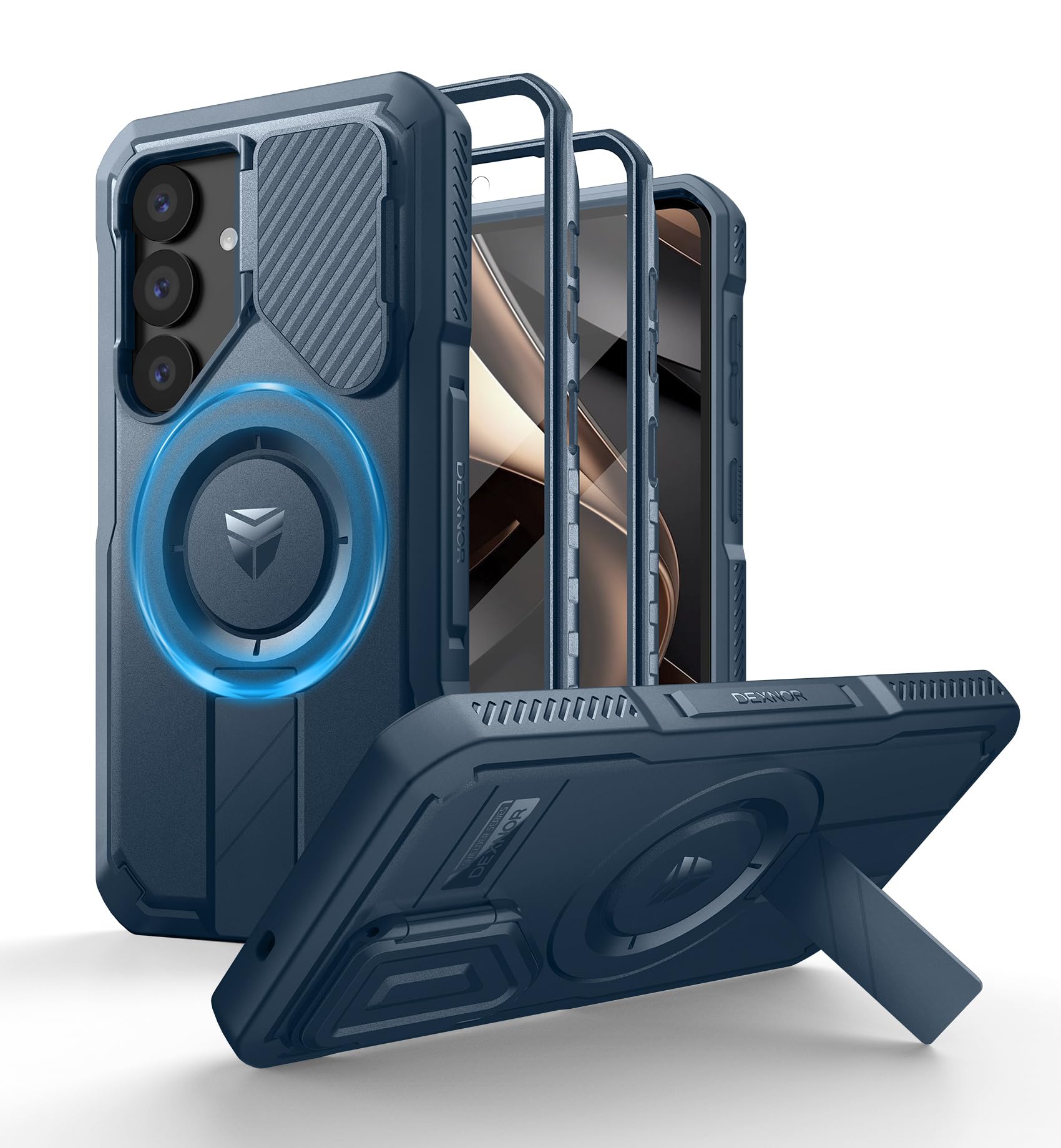 Foto 1 | Funda Dexnor Para Samsung Galaxy S25 Con Funda De Cámara, Color Azul Marino - Venta Internacional.