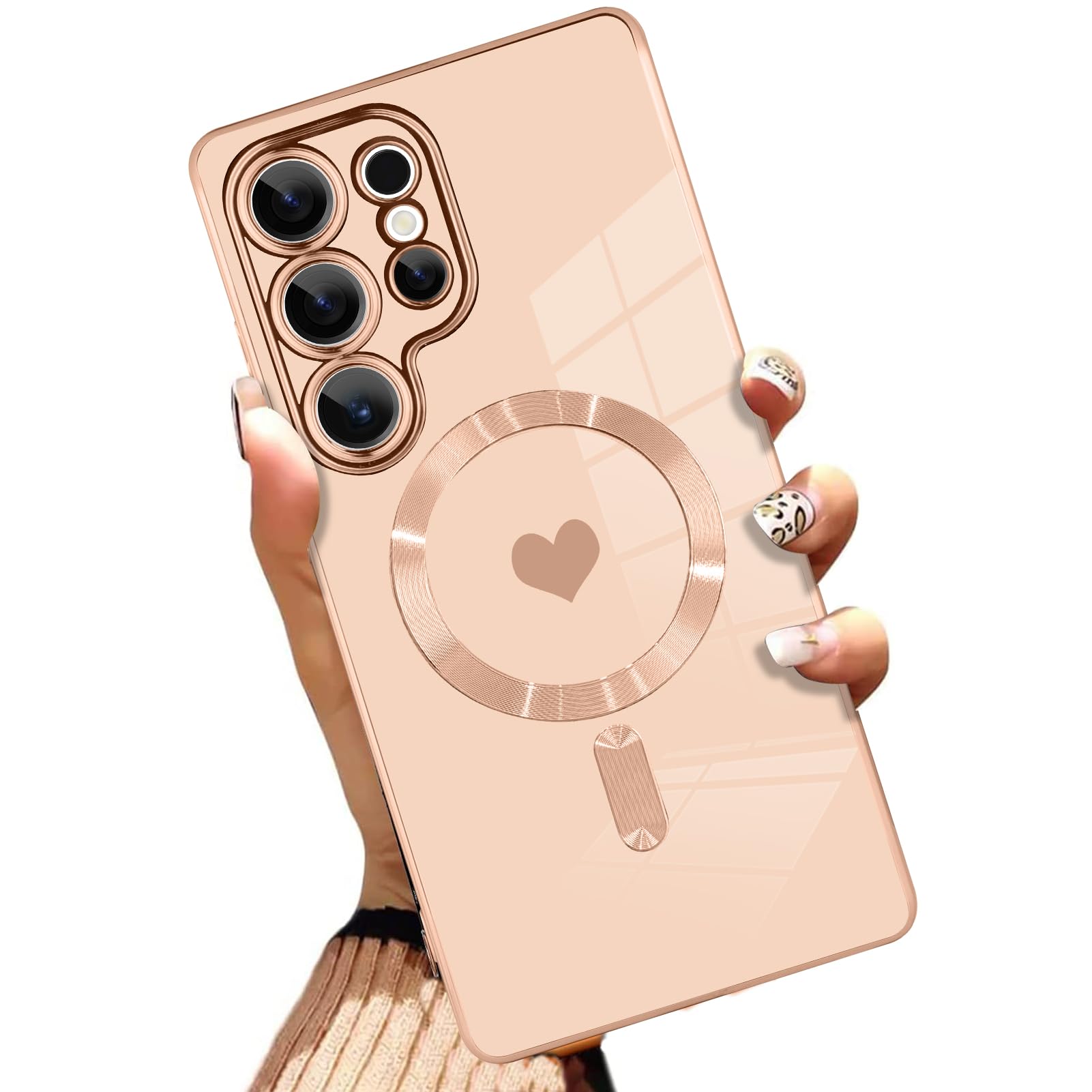 Foto 2 pulgar | Funda Magnética Aigomara Para Samsung Galaxy S25 Ultra Pink - Venta Internacional.
