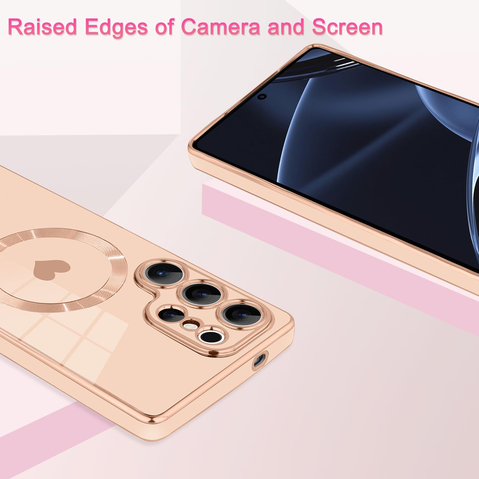 Foto 3 | Funda Magnética Aigomara Para Samsung Galaxy S25 Ultra Pink - Venta Internacional.