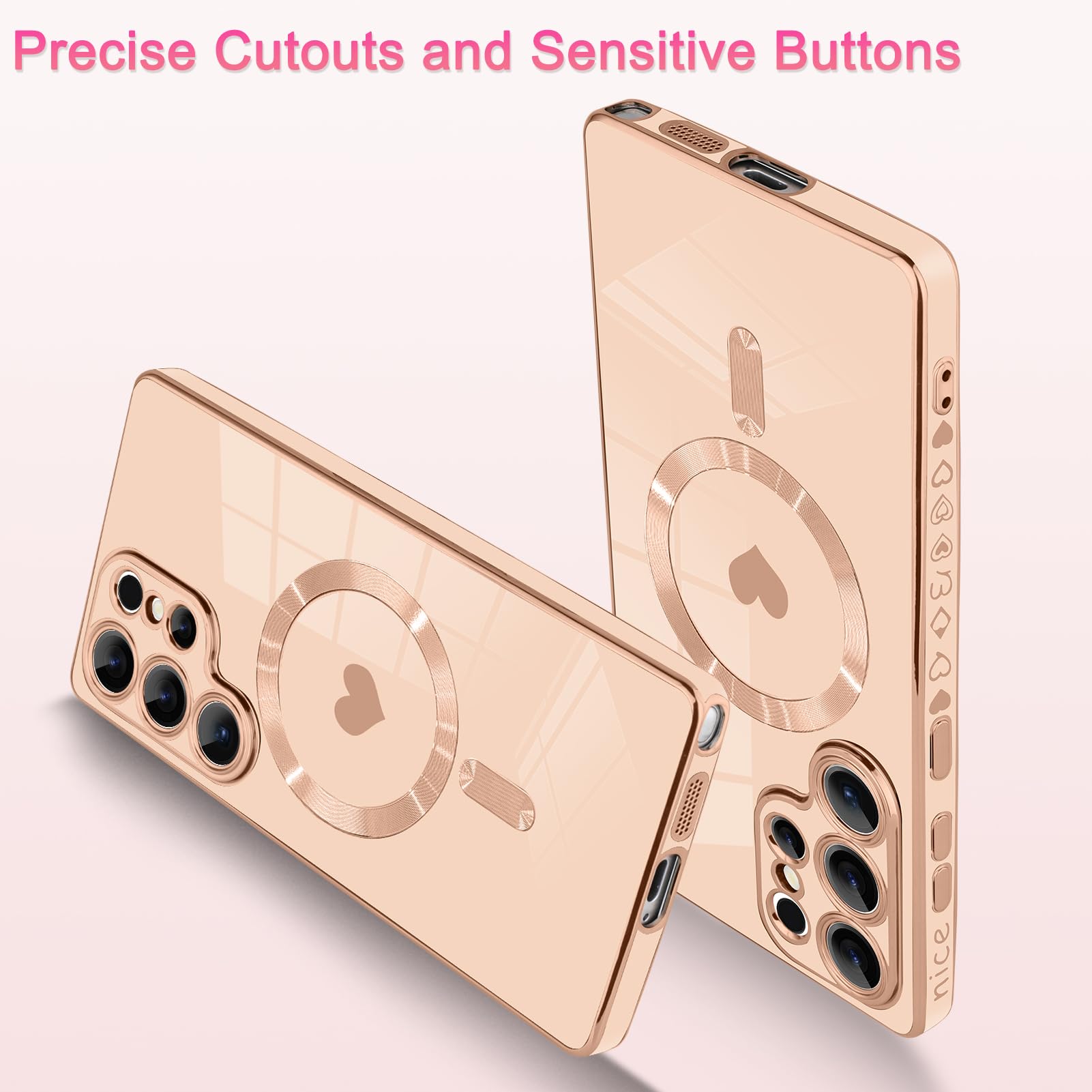 Foto 5 pulgar | Funda Magnética Aigomara Para Samsung Galaxy S25 Ultra Pink - Venta Internacional.