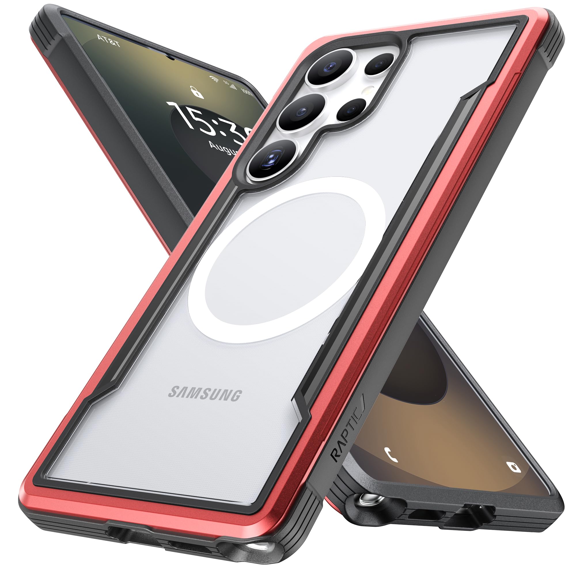 Foto 2 pulgar | Funda Magnética Raptic Shield Para Samsung Galaxy S25 Ultra Red - Venta Internacional.