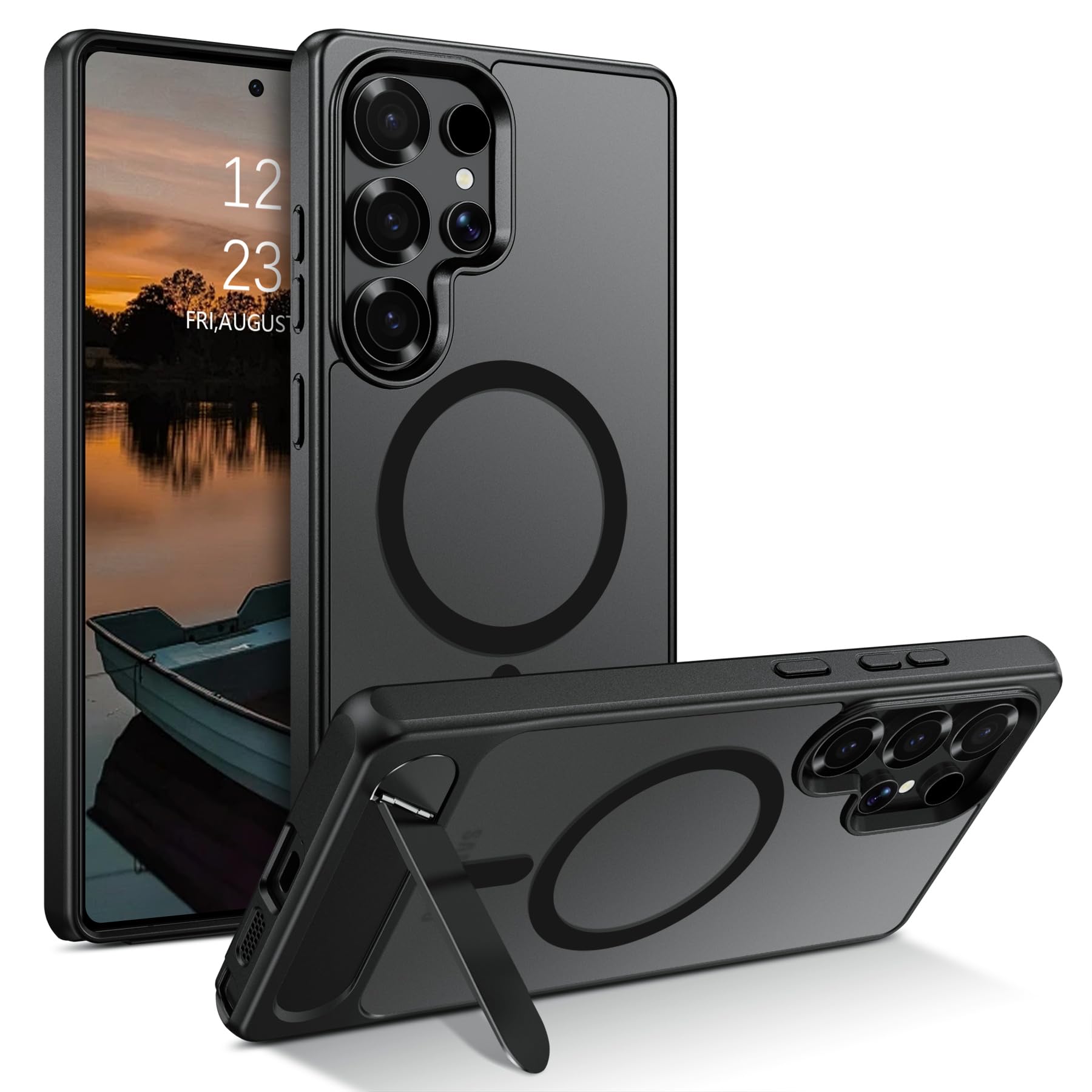 Funda Guagua Para Samsung Galaxy S25 Ultra Con Soporte Negra - Venta Internacional.