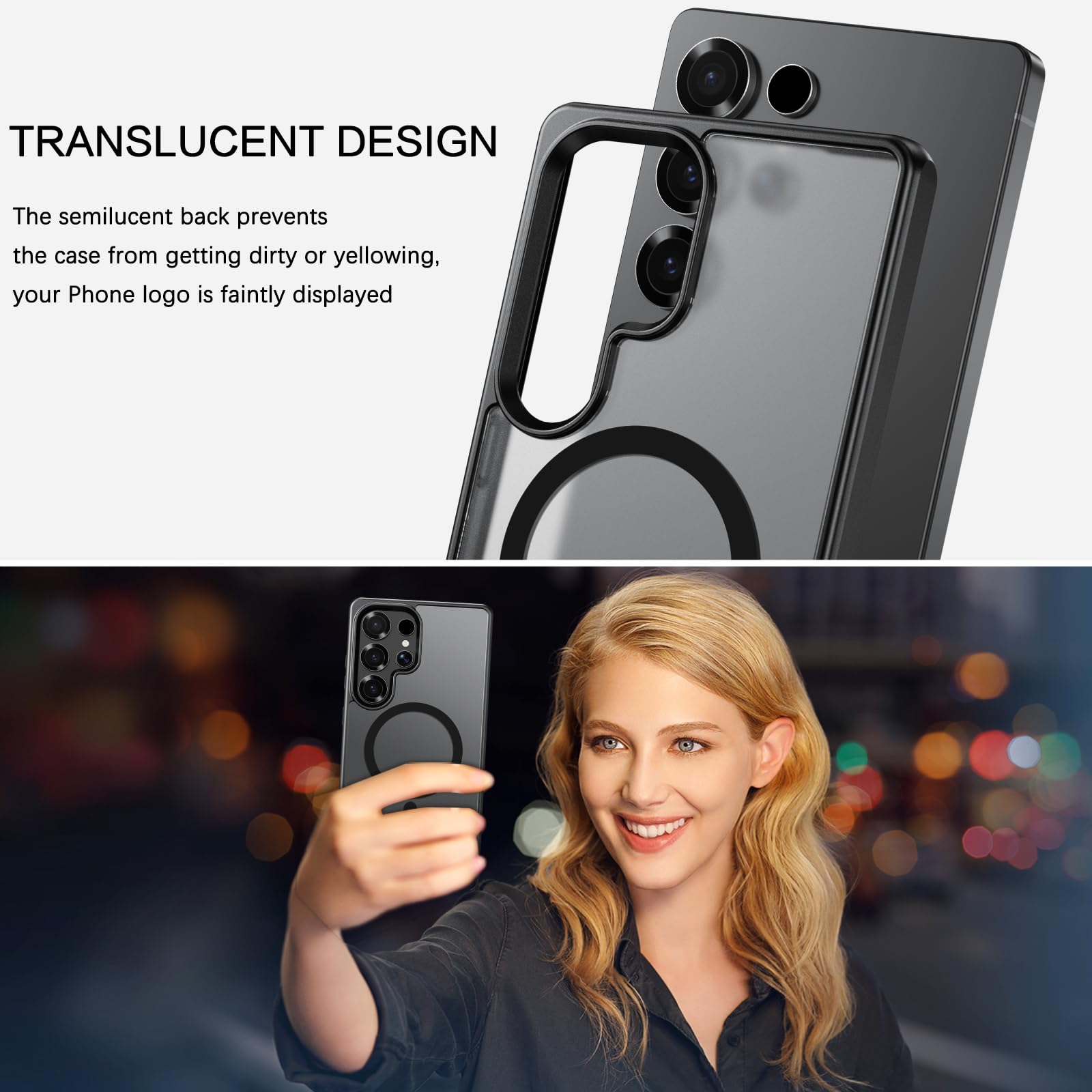 Foto 5 pulgar | Funda Guagua Para Samsung Galaxy S25 Ultra Con Soporte Negra - Venta Internacional.