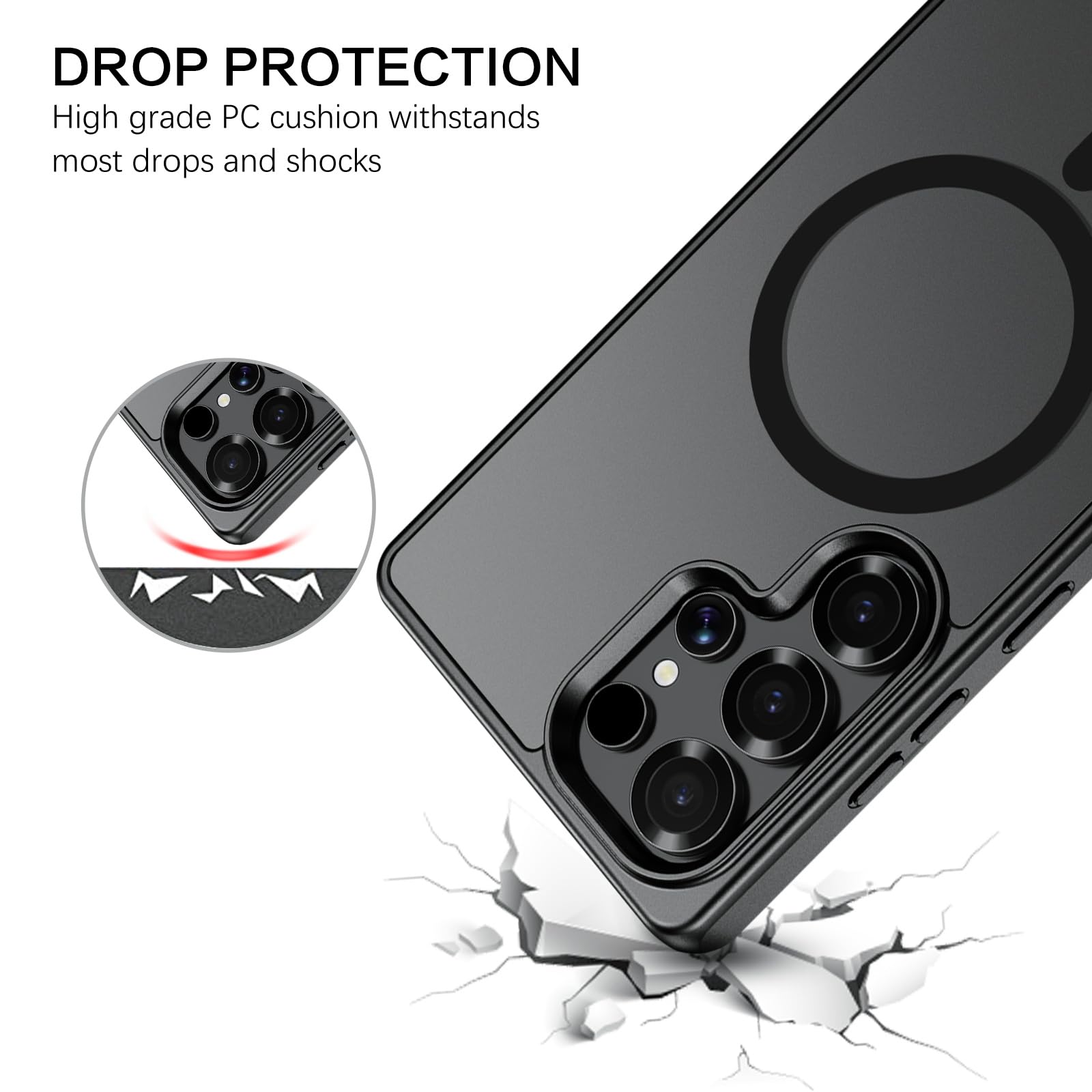 Foto 7 pulgar | Funda Guagua Para Samsung Galaxy S25 Ultra Con Soporte Negra - Venta Internacional.