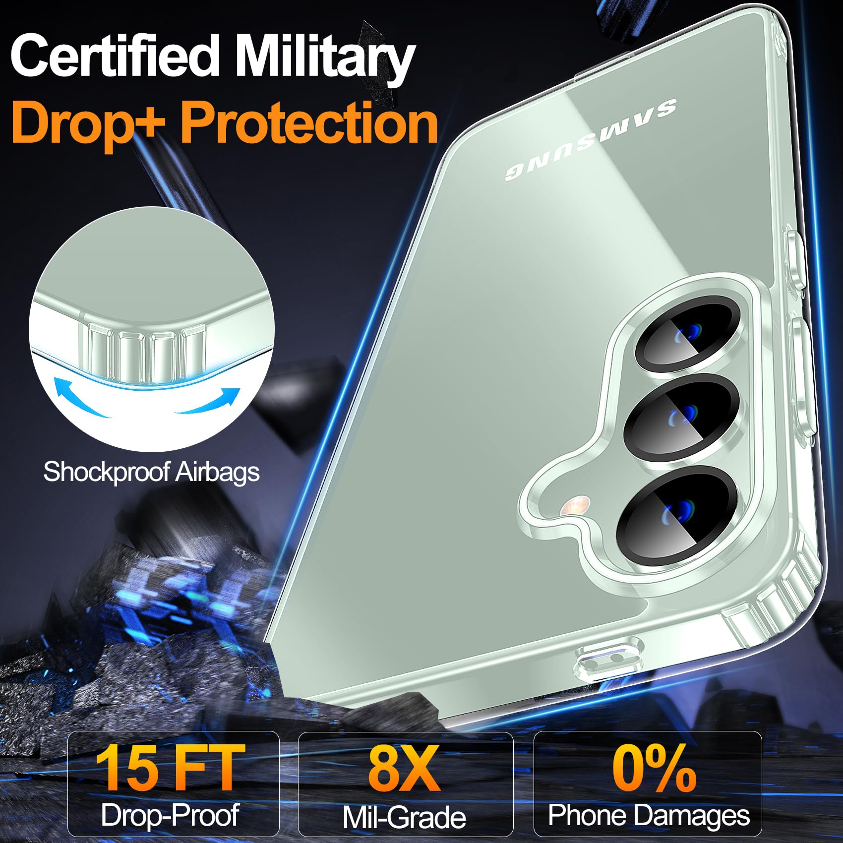 Foto 4 pulgar | Funda De Teléfono Mozoter Diseñada Para Samsung Galaxy S25 Plus - Venta Internacional.
