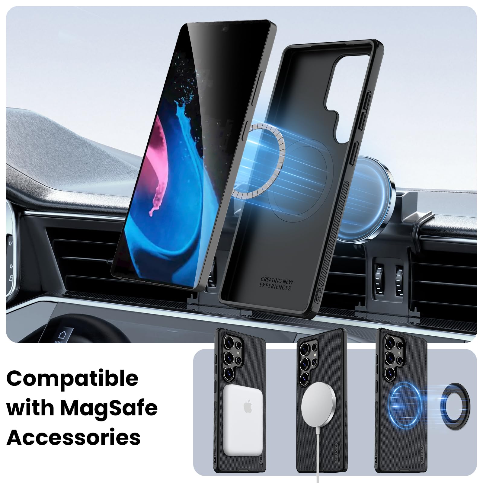 Foto 3 | Funda Magnética Nillkin Para Samsung Galaxy S25 Ultra - Venta Internacional.