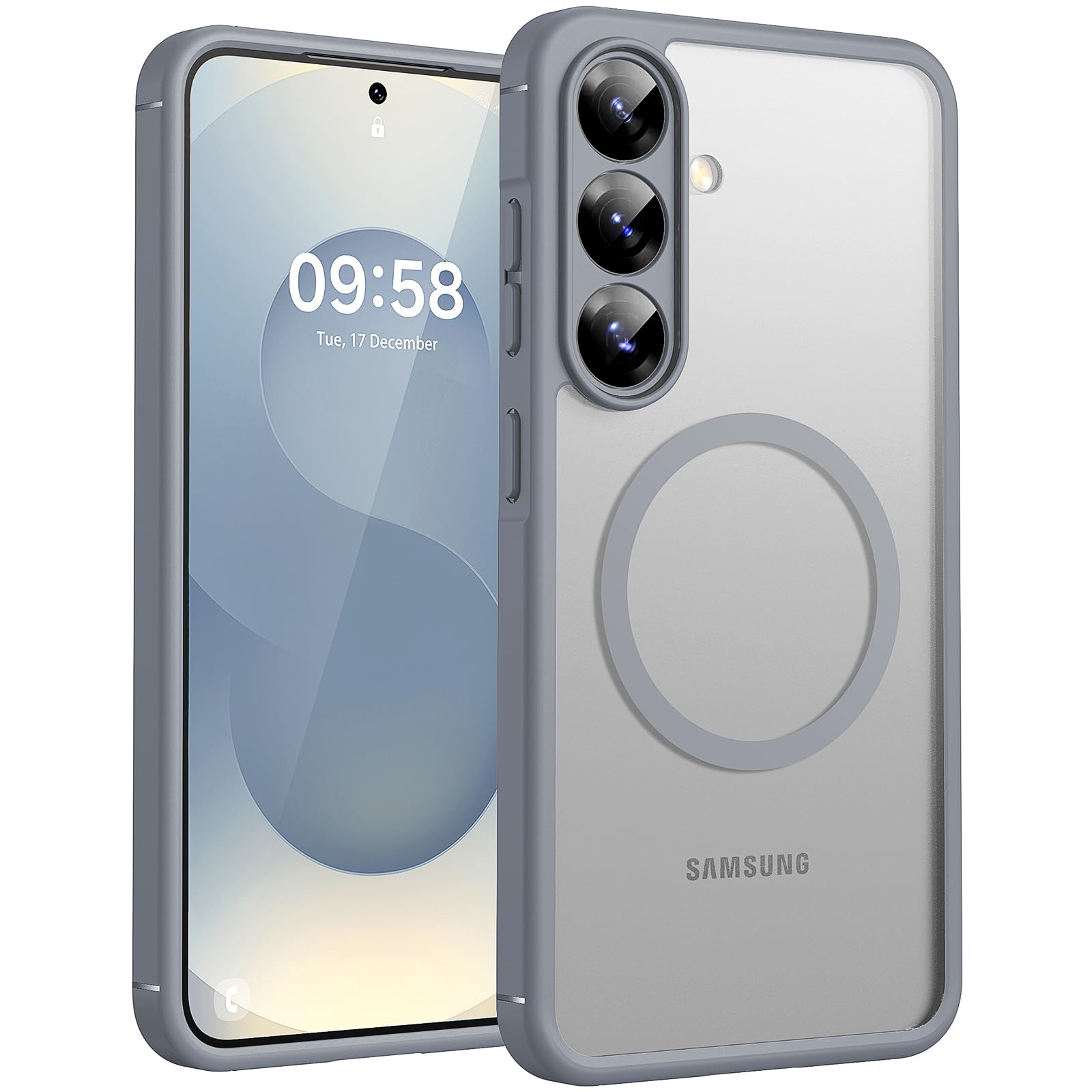 Funda Tocol Magnetic Para Samsung Galaxy S25 De 6,2 Pulgadas, Color Gris - Venta Internacional.