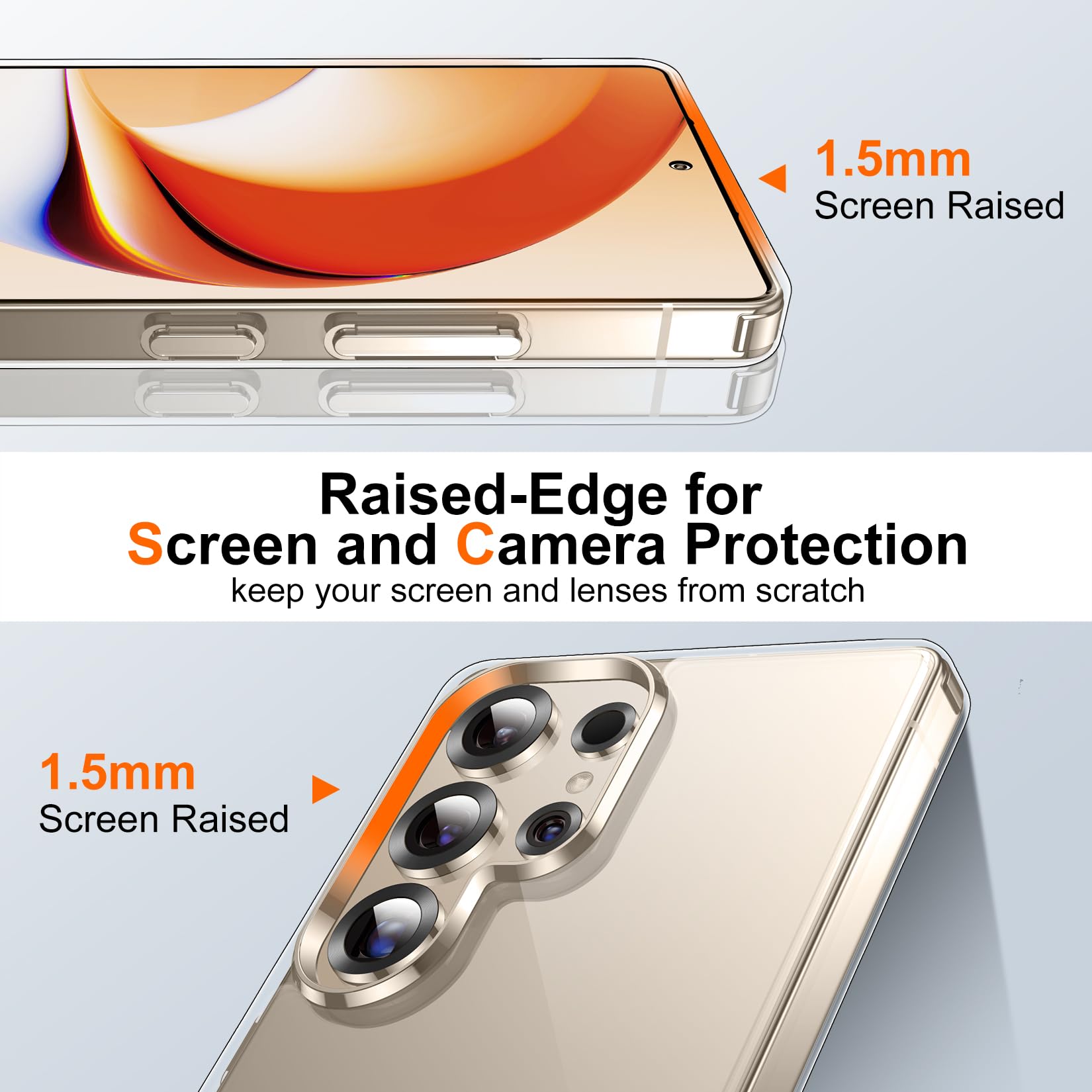 Foto 4 pulgar | Funda De Teléfono Spidercase Para Samsung Galaxy S25 Ultra Clear - Venta Internacional.