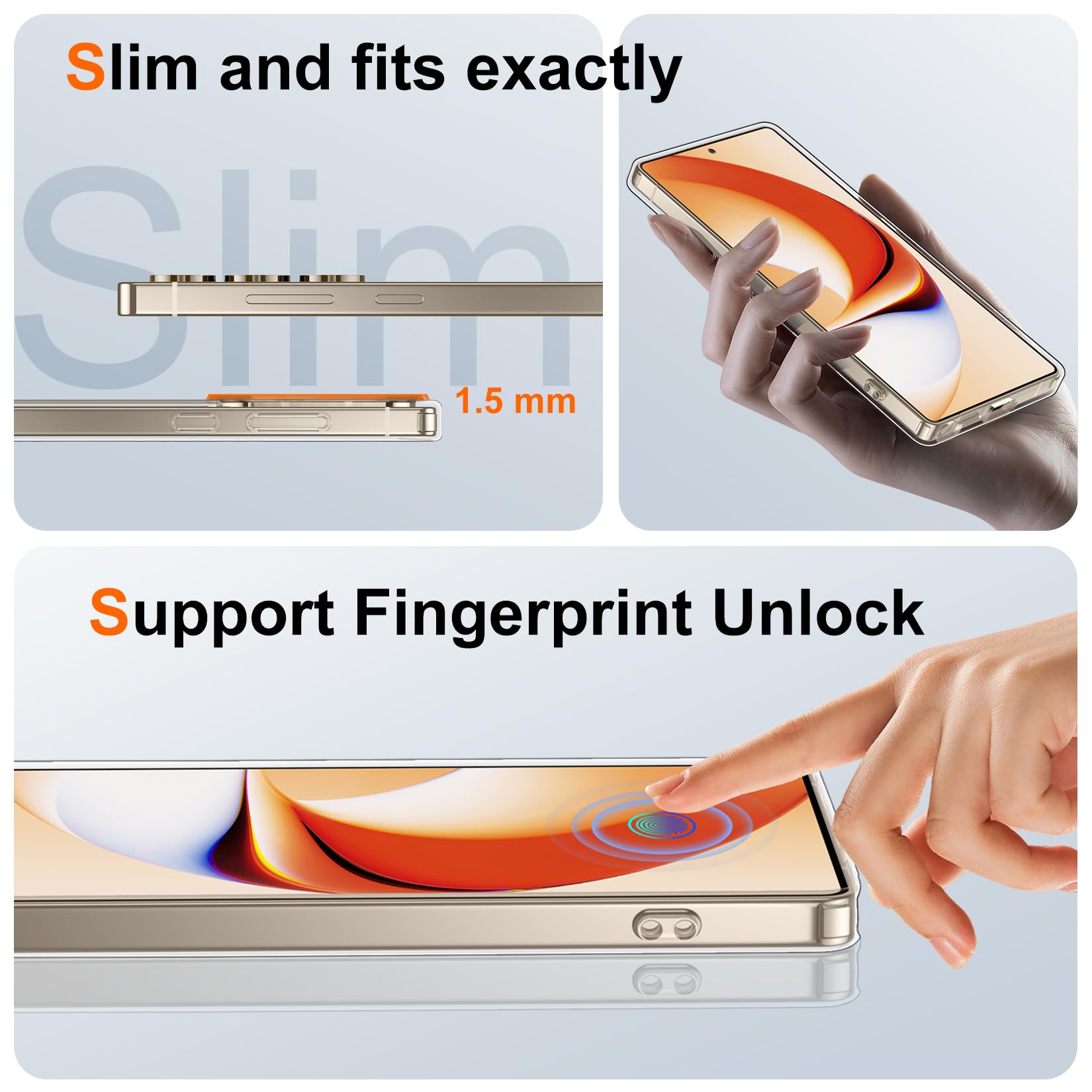 Foto 6 pulgar | Funda De Teléfono Spidercase Para Samsung Galaxy S25 Ultra Clear - Venta Internacional.