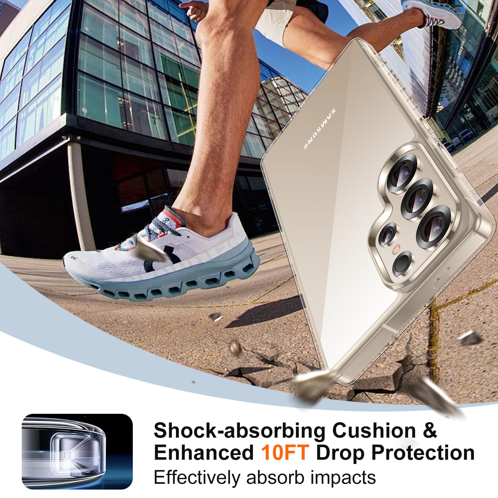 Foto 6 | Funda De Teléfono Spidercase Para Samsung Galaxy S25 Ultra Clear - Venta Internacional.
