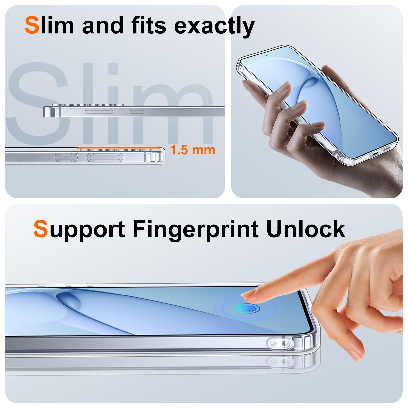 Foto 7 pulgar | Funda De Teléfono Spidercase Para Samsung Galaxy S25 Plus Clear - Venta Internacional.