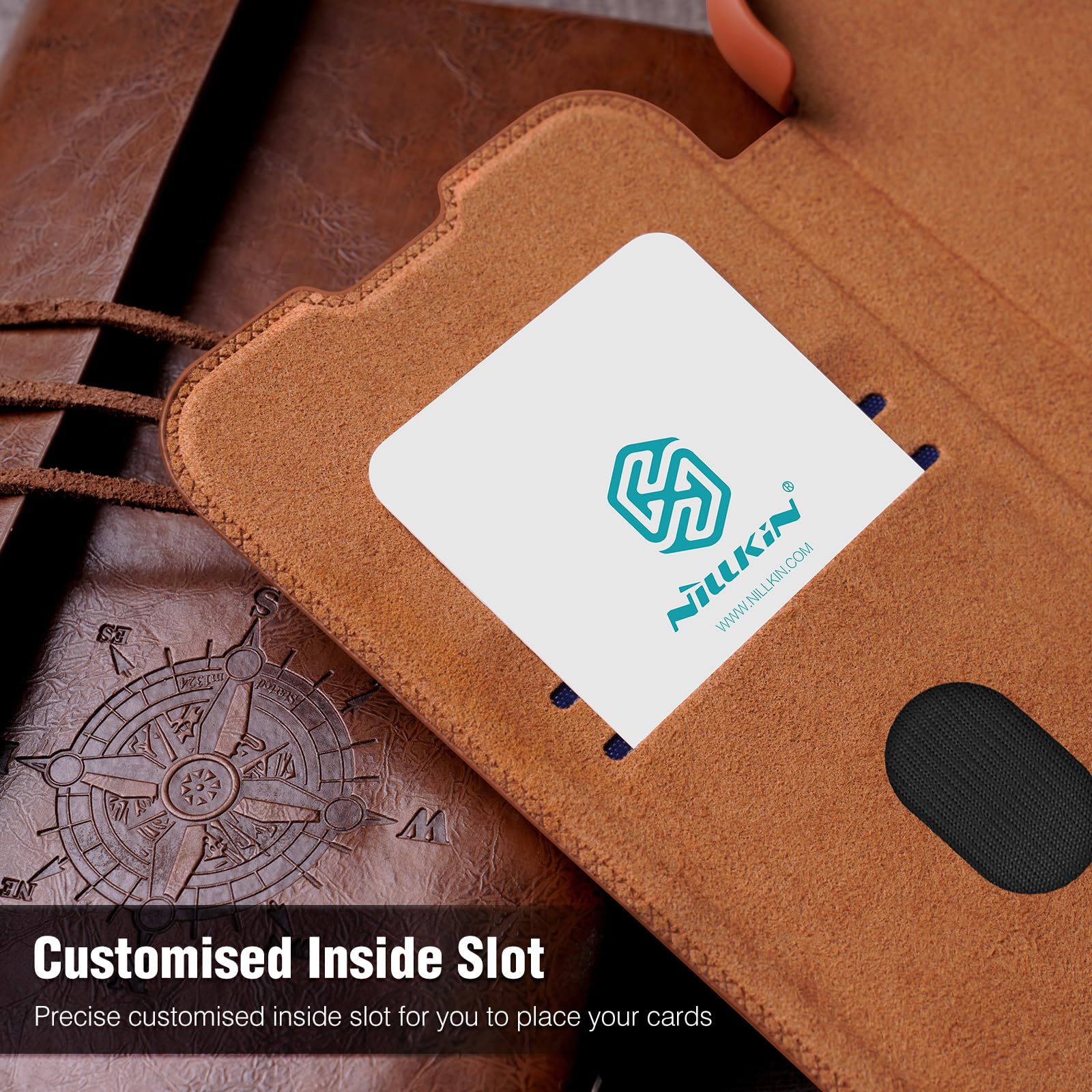 Foto 4 pulgar | Funda De Teléfono Nillkin Wallet Con Funda De Cámara Para Samsung S25 Ultra - Venta Internacional.