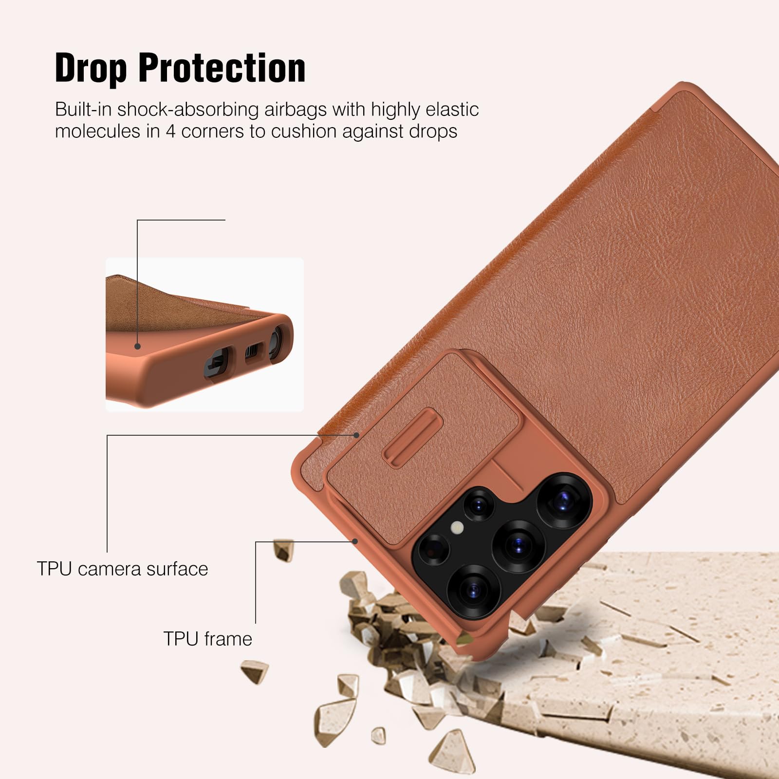 Foto 5 pulgar | Funda De Teléfono Nillkin Wallet Con Funda De Cámara Para Samsung S25 Ultra - Venta Internacional.