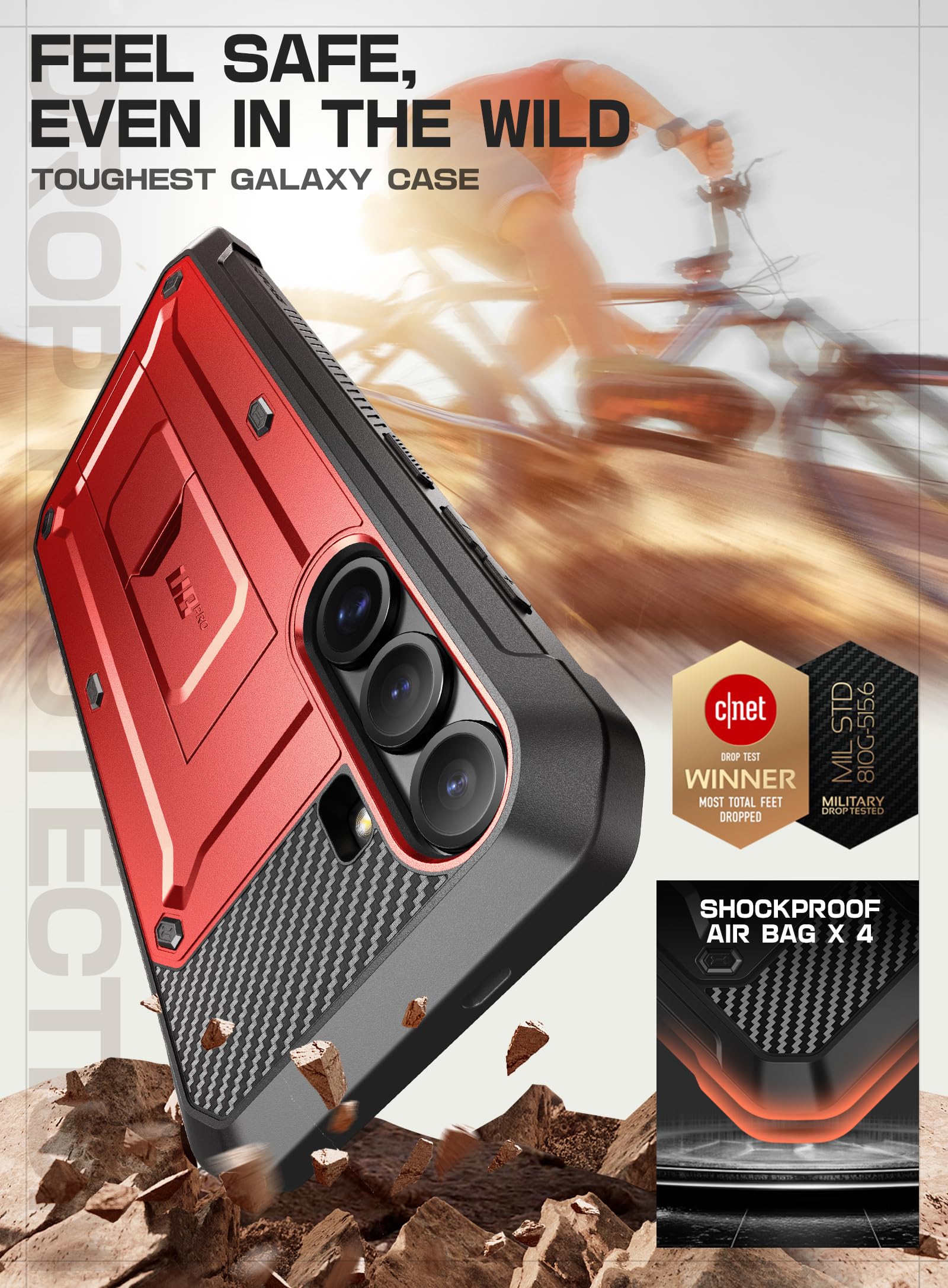 Foto 4 pulgar | Funda De Teléfono Supcase Unicorn Beetle Pro Para Samsung Galaxy S25 - Venta Internacional.