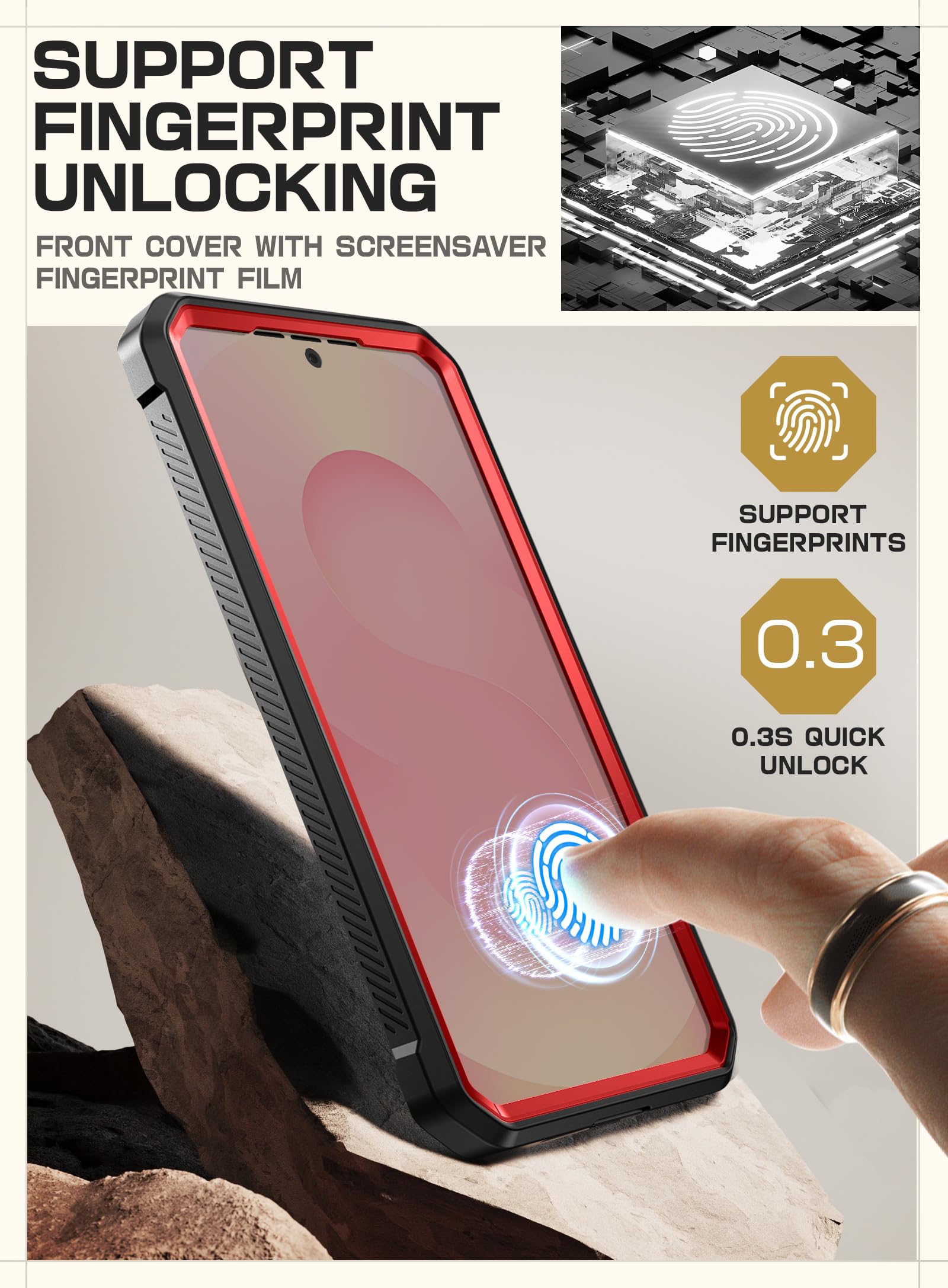 Foto 8 pulgar | Funda De Teléfono Supcase Unicorn Beetle Pro Para Samsung Galaxy S25 - Venta Internacional.