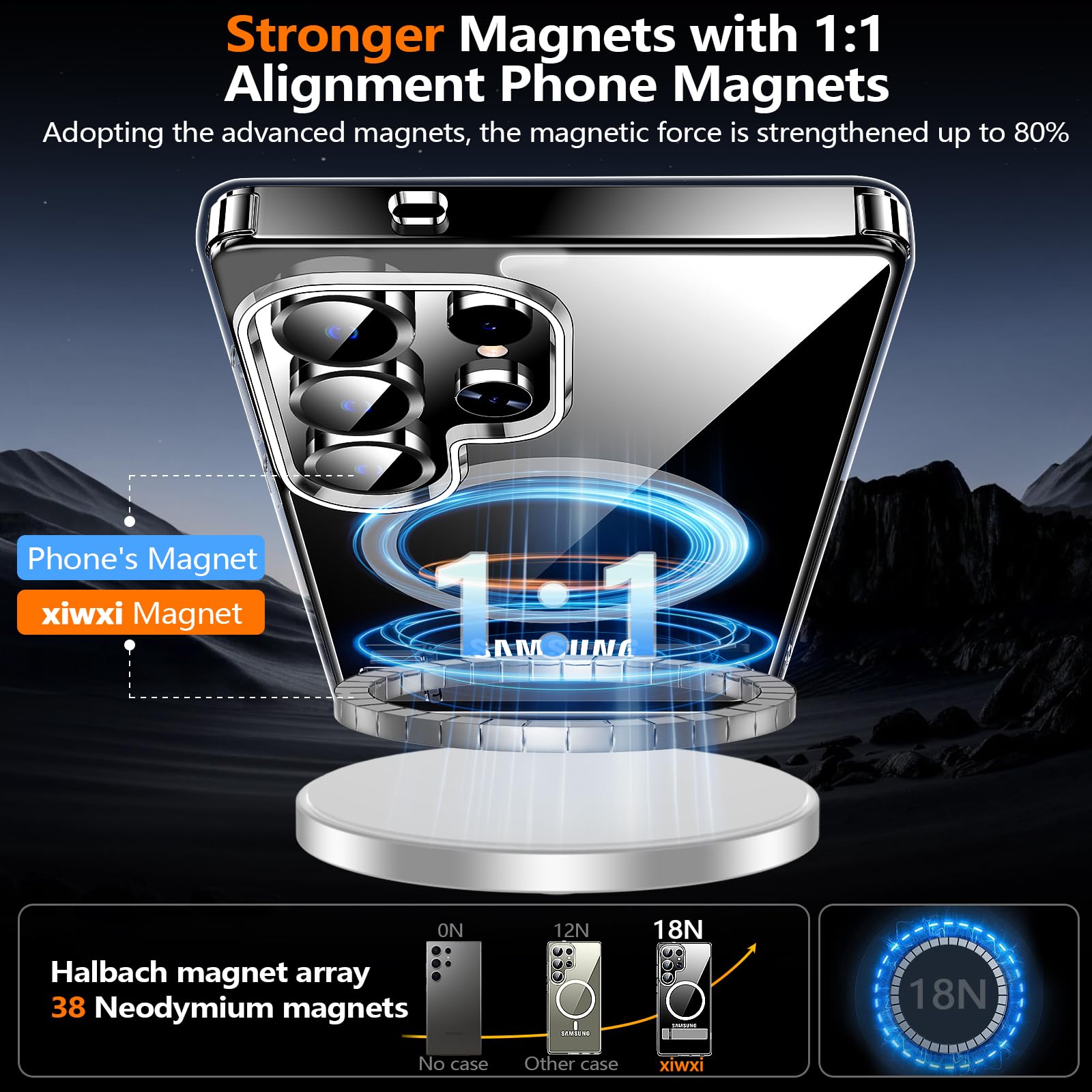 Foto 4 pulgar | Funda De Teléfono Xiwxi Para Samsung Galaxy S25 Ultra Con Soporte - Venta Internacional.