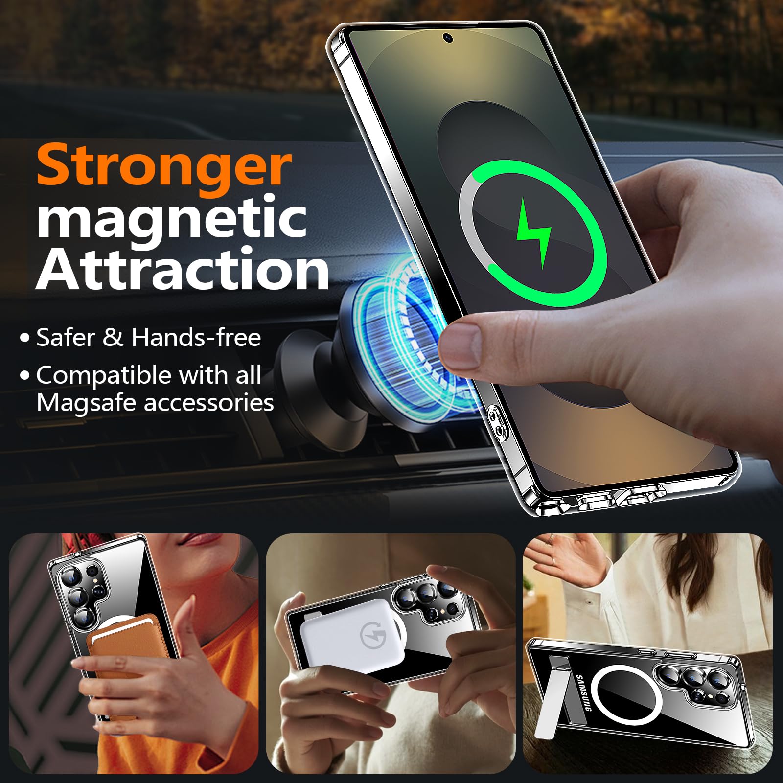 Foto 5 pulgar | Funda De Teléfono Xiwxi Para Samsung Galaxy S25 Ultra Con Soporte - Venta Internacional.