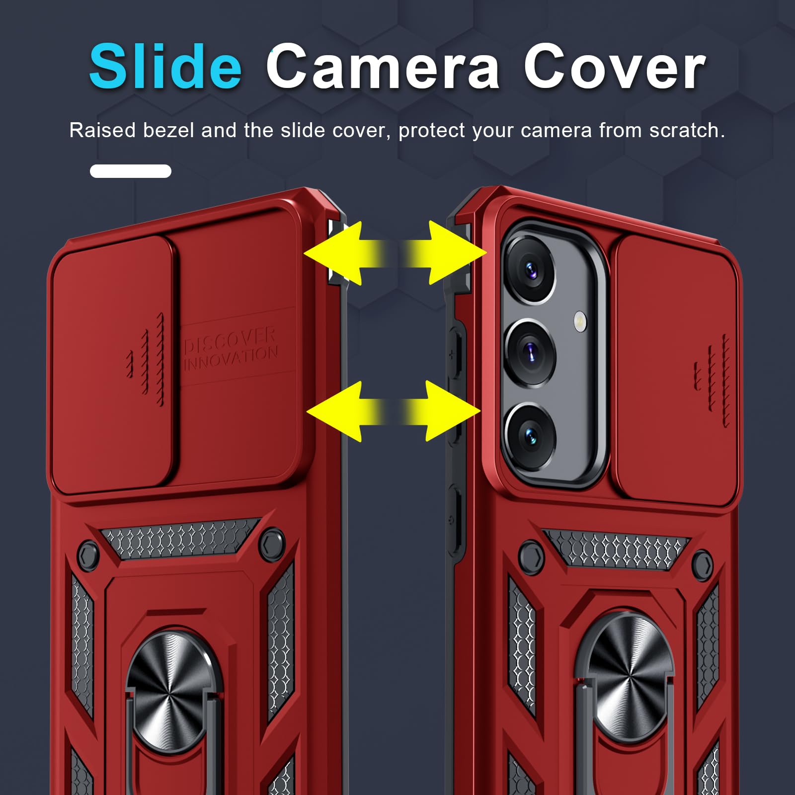 Foto 3 | Funda Para Teléfono Janmitta Compatible Con Samsung Galaxy S25/s24, Color Rojo - Venta Internacional.