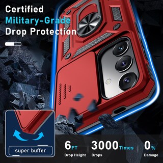 Foto 5 | Funda Para Teléfono Janmitta Compatible Con Samsung Galaxy S25/s24, Color Rojo - Venta Internacional.