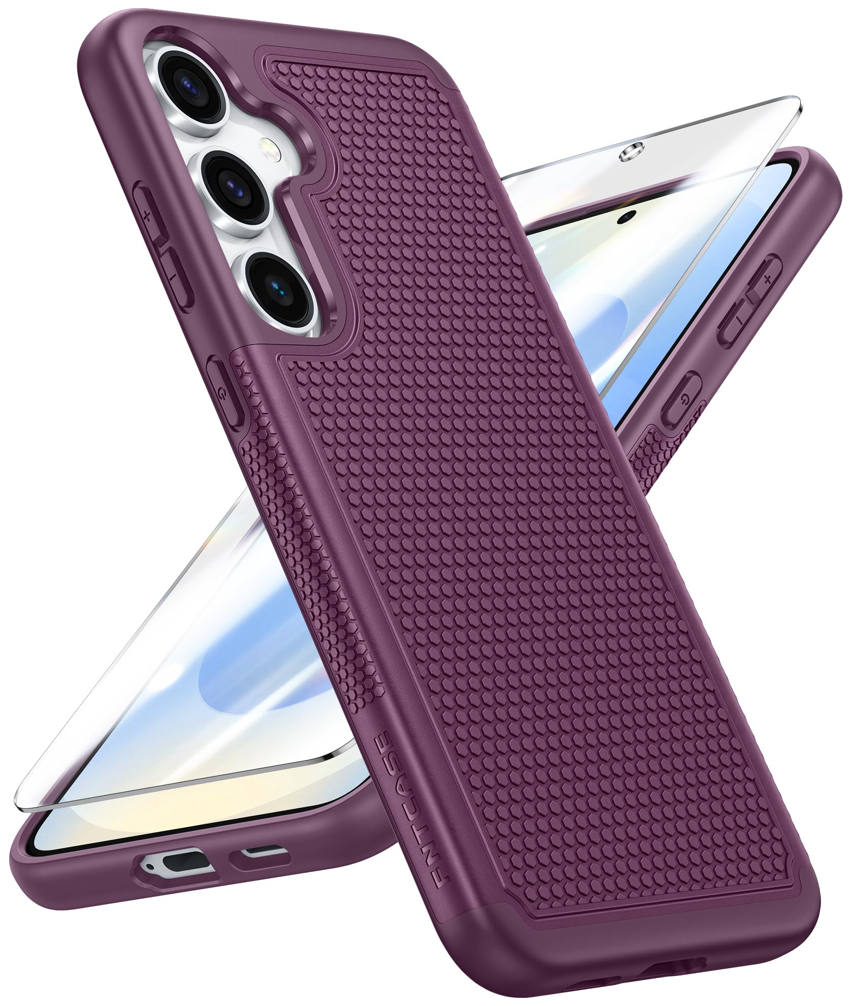 Foto 1 | Funda De Teléfono Fntcase Para Samsung Galaxy S25-plus A Prueba De Golpes, Color Morado - Venta Internacional.