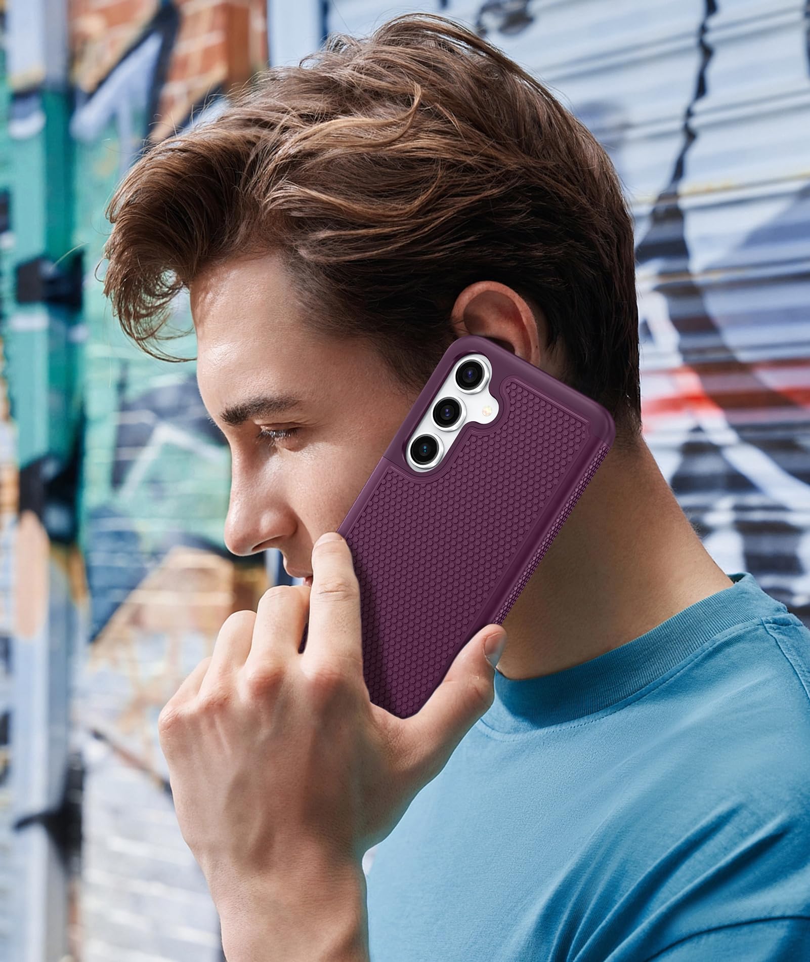 Foto 7 | Funda De Teléfono Fntcase Para Samsung Galaxy S25-plus A Prueba De Golpes, Color Morado - Venta Internacional.