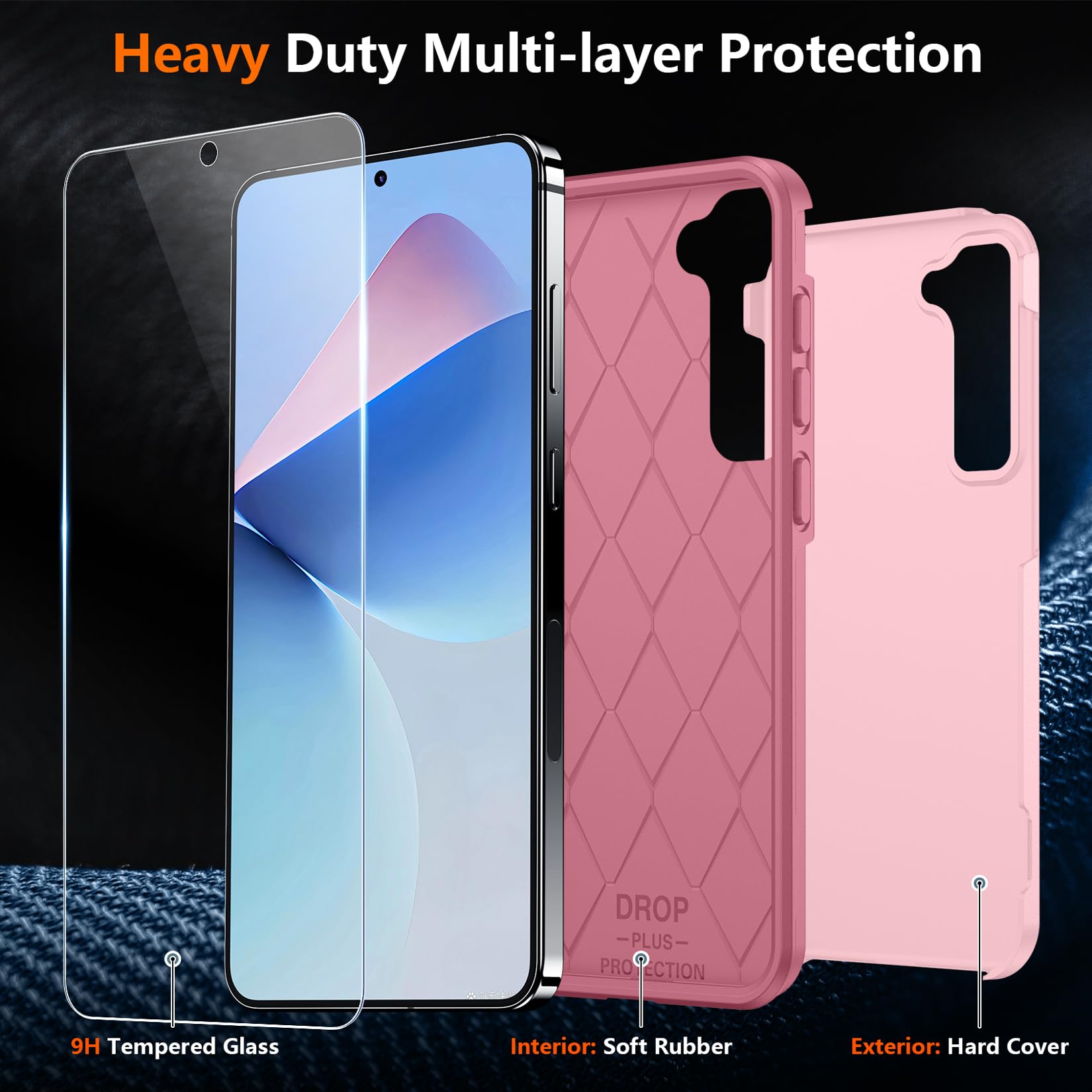 Foto 5 pulgar | Funda De Teléfono Spidercase Para Samsung Galaxy S25 Plus Rosa - Venta Internacional.