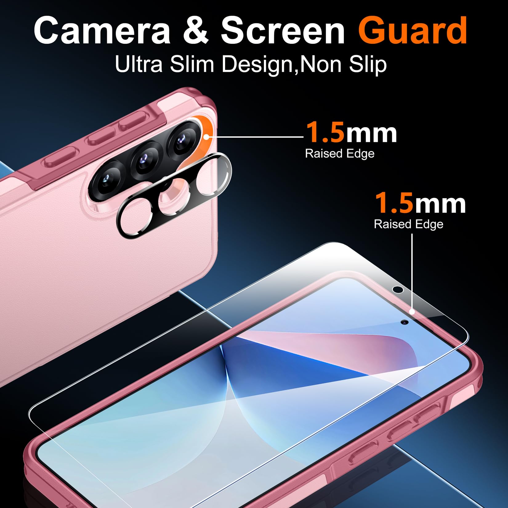 Foto 6 pulgar | Funda De Teléfono Spidercase Para Samsung Galaxy S25 Plus Rosa - Venta Internacional.