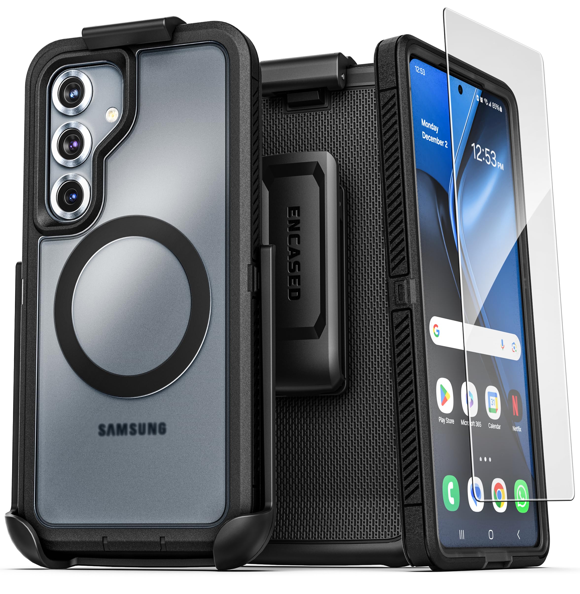 Foto 2 pulgar | Funda De Teléfono Voyager Encapsulada Para Samsung Galaxy S25 Plus Con Clip - Venta Internacional.