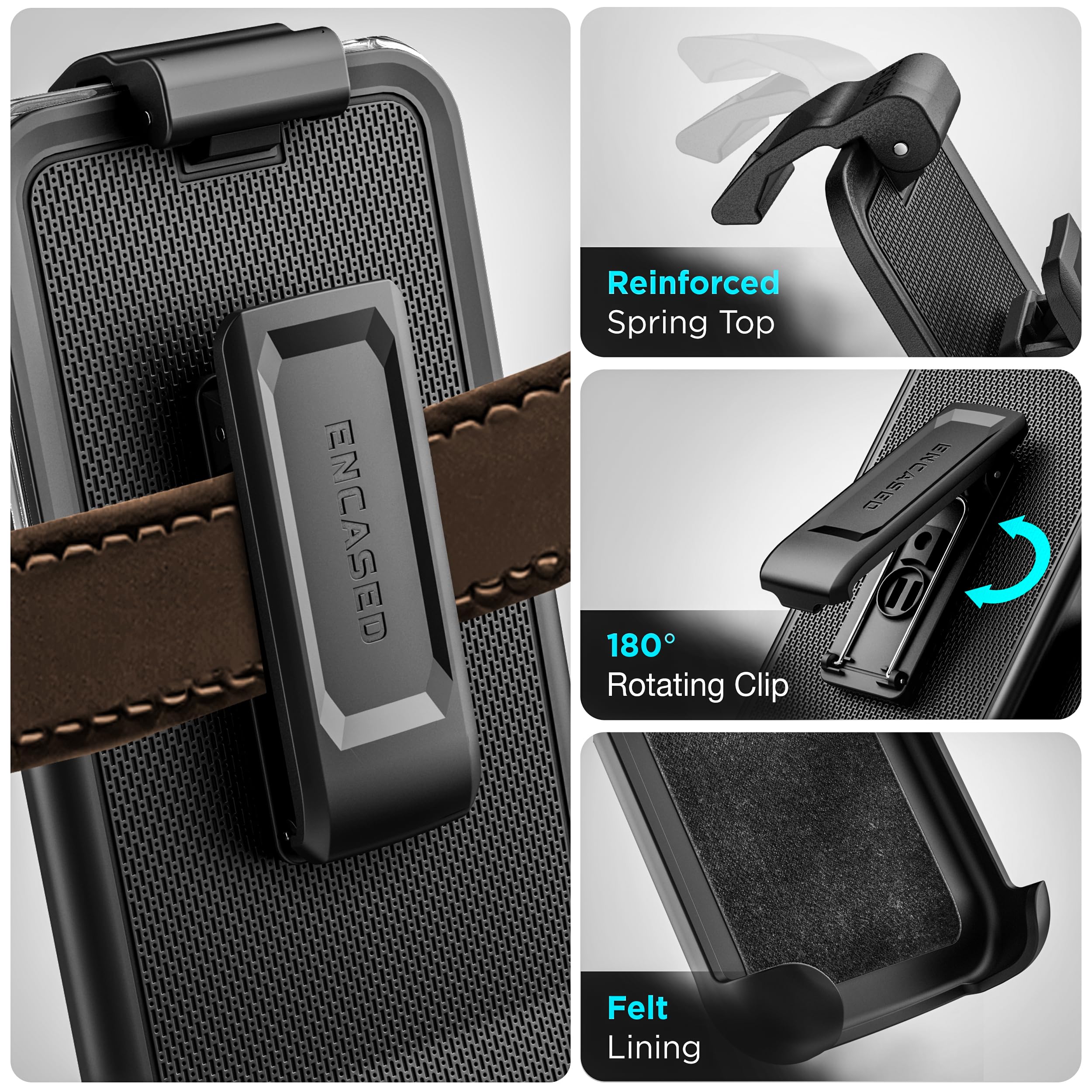 Foto 8 pulgar | Funda De Teléfono Voyager Encapsulada Para Samsung Galaxy S25 Plus Con Clip - Venta Internacional.