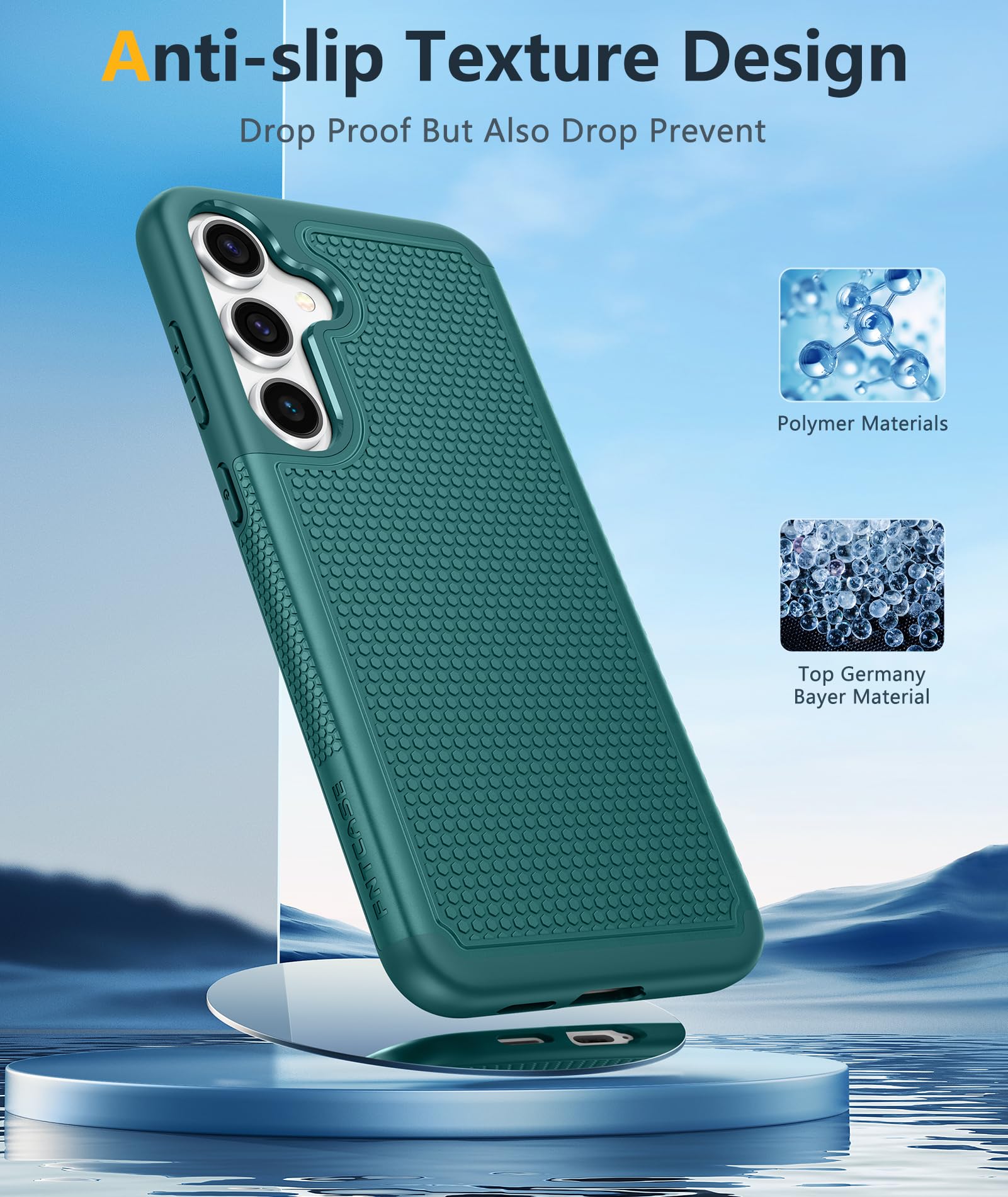 Foto 6 pulgar | Funda De Teléfono Fntcase Para Samsung Galaxy S25-plus A Prueba De Golpes, Verde - Venta Internacional.