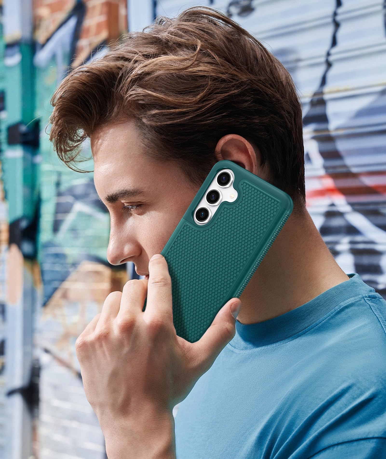 Foto 8 pulgar | Funda De Teléfono Fntcase Para Samsung Galaxy S25-plus A Prueba De Golpes, Verde - Venta Internacional.