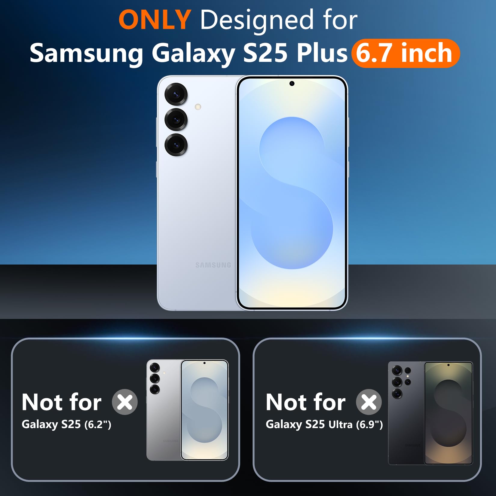 Foto 3 pulgar | Funda De Teléfono Spidercase Para Samsung Galaxy S25 Plus Con Protector De Pantalla - Venta Internacional.