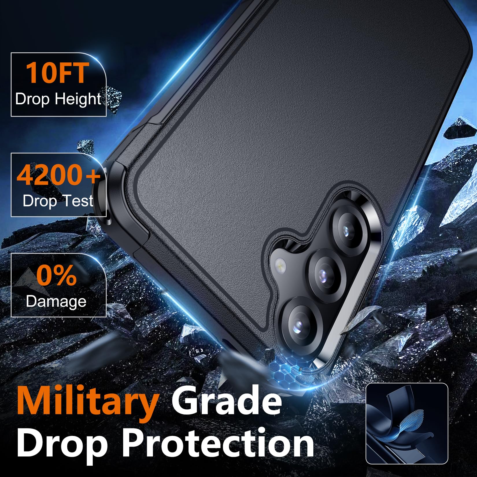 Foto 4 pulgar | Funda De Teléfono Spidercase Para Samsung Galaxy S25 Plus Con Protector De Pantalla - Venta Internacional.