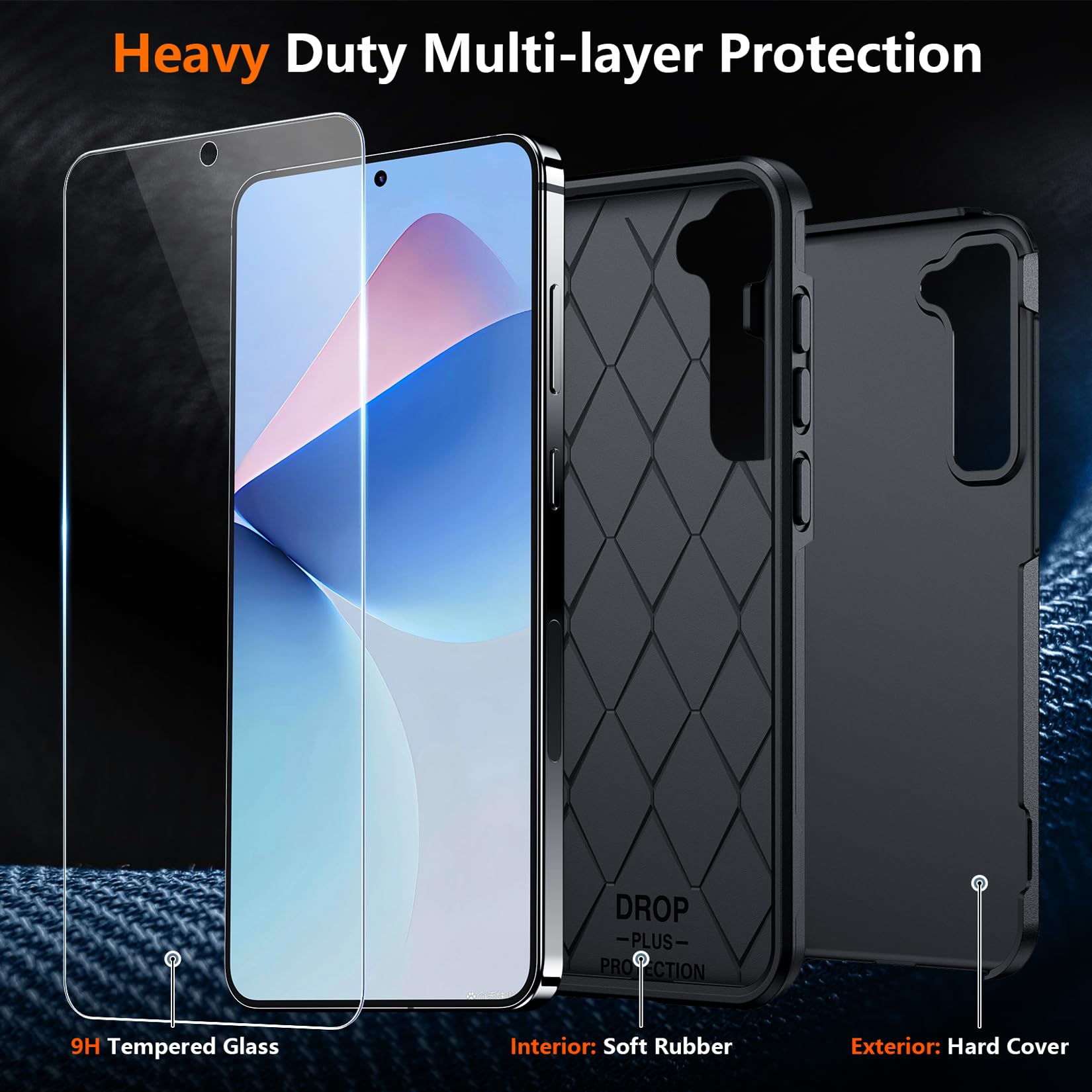 Foto 6 pulgar | Funda De Teléfono Spidercase Para Samsung Galaxy S25 Plus Con Protector De Pantalla - Venta Internacional.