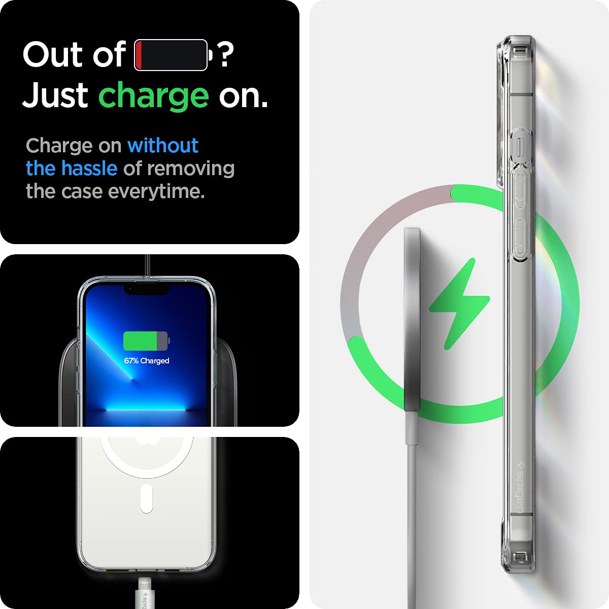 Foto 8 pulgar | Funda De Teléfono Spigen Ultra Hybrid Magfit Para Iphone 13 Pro Max - Venta Internacional.
