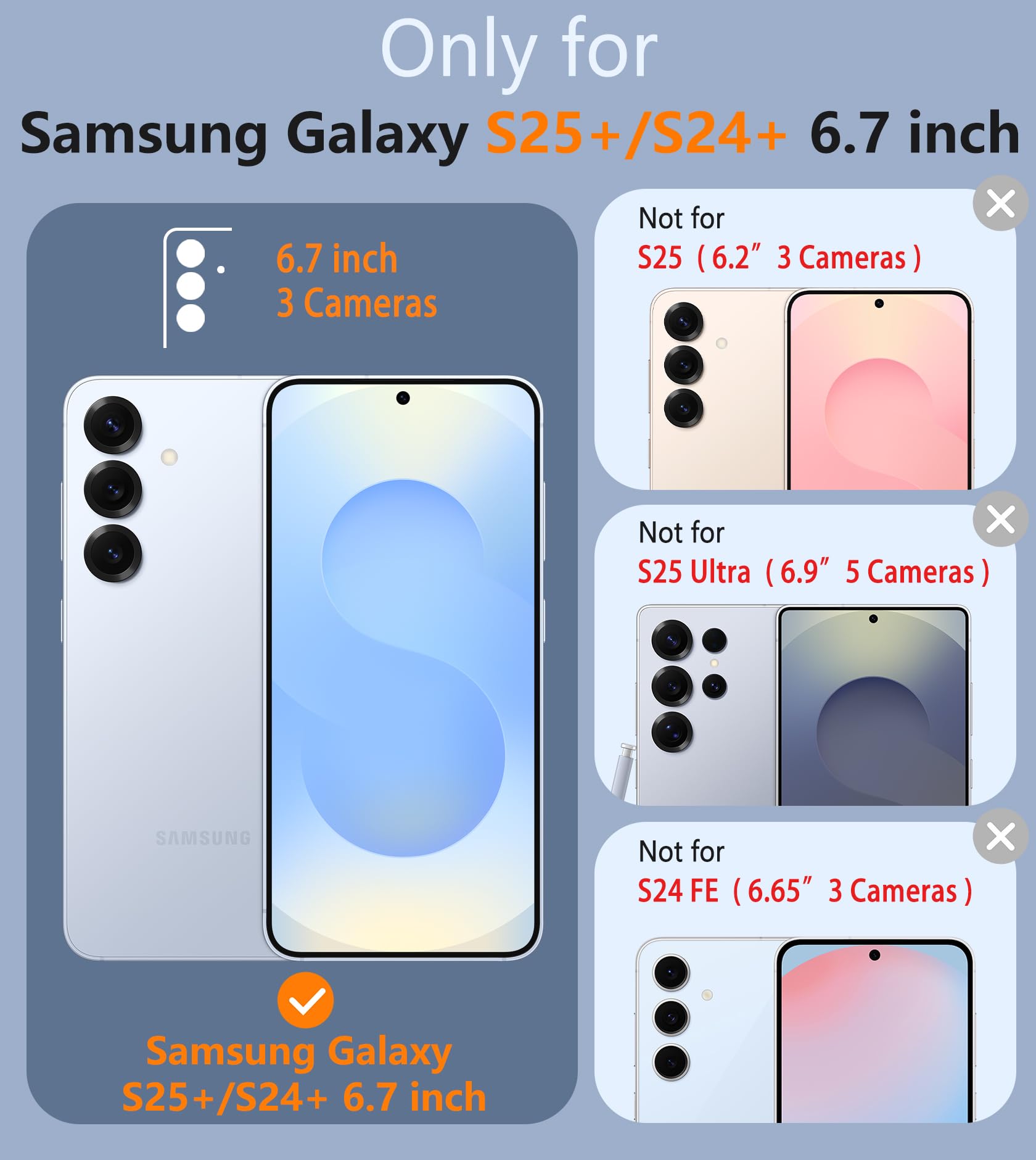 Foto 3 pulgar | Funda De Teléfono Fntcase Para Samsung Galaxy S25-plus Military Grade - Venta Internacional.