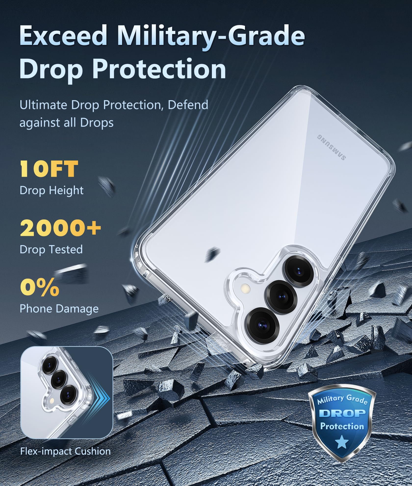 Foto 4 | Funda De Teléfono Fntcase Para Samsung Galaxy S25-plus Military Grade - Venta Internacional.